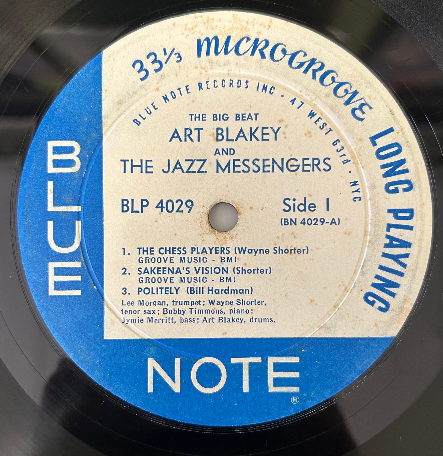 Art Blakey & The Jazz Messengers - The Big Beat 1st Press Mono 1960 Blue Note
