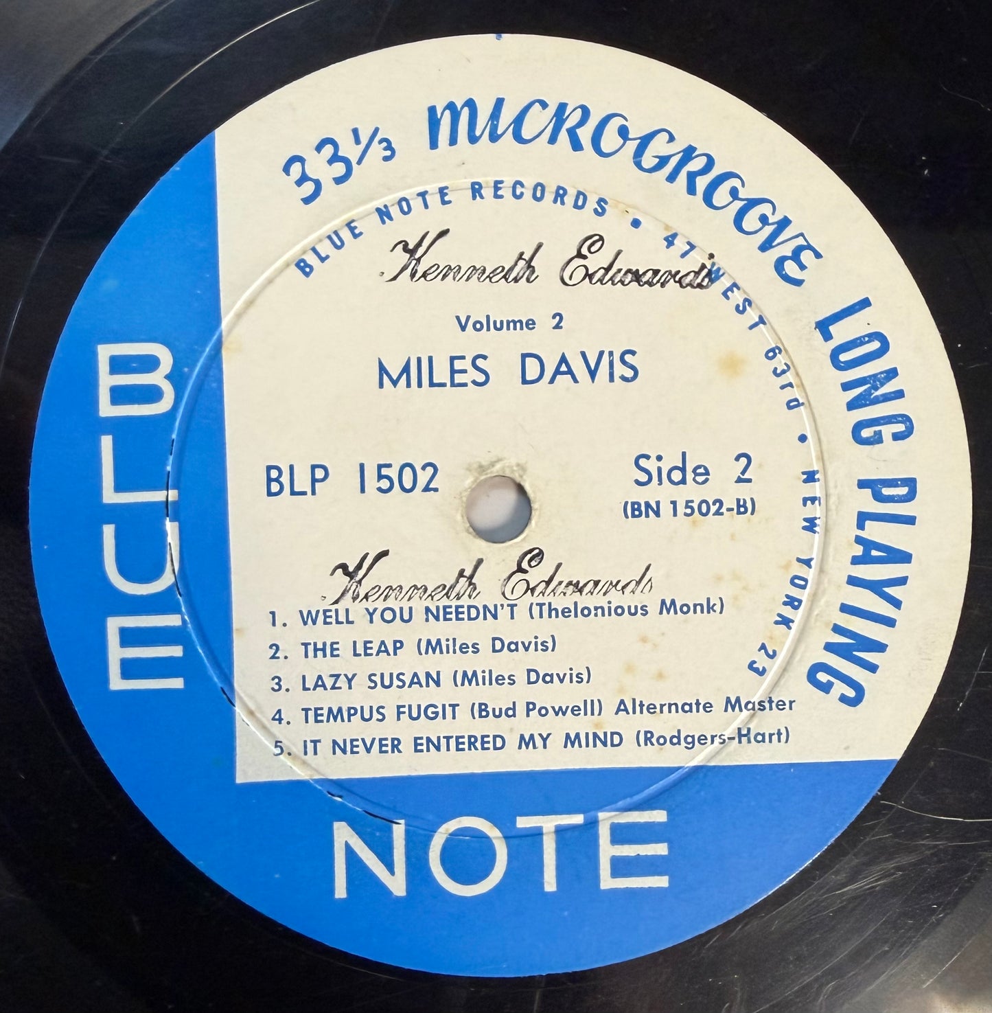 Miles Davis - Volume 2 Blue Note 1502 2nd Press 1957 New York 23