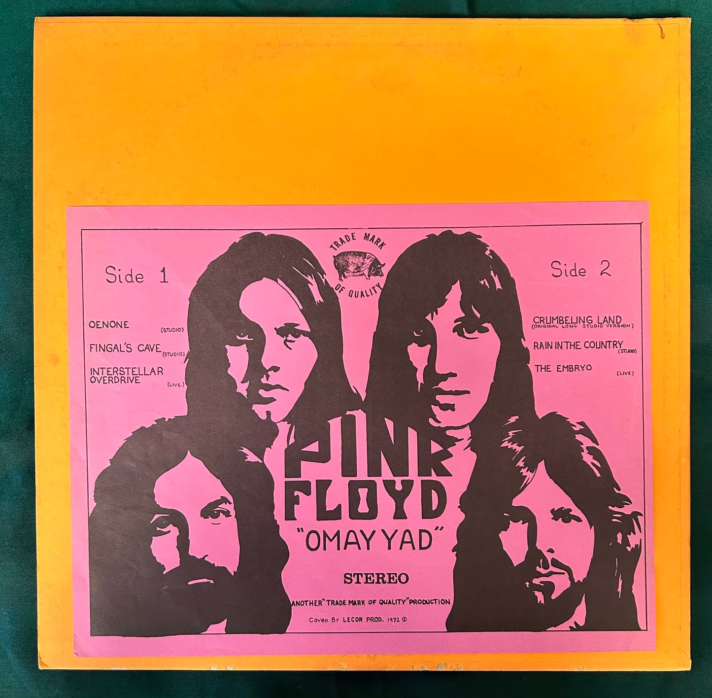 Pink Floyd - Omay Yad Rare 1972 Live TMOQ Crimson Red Vinyl