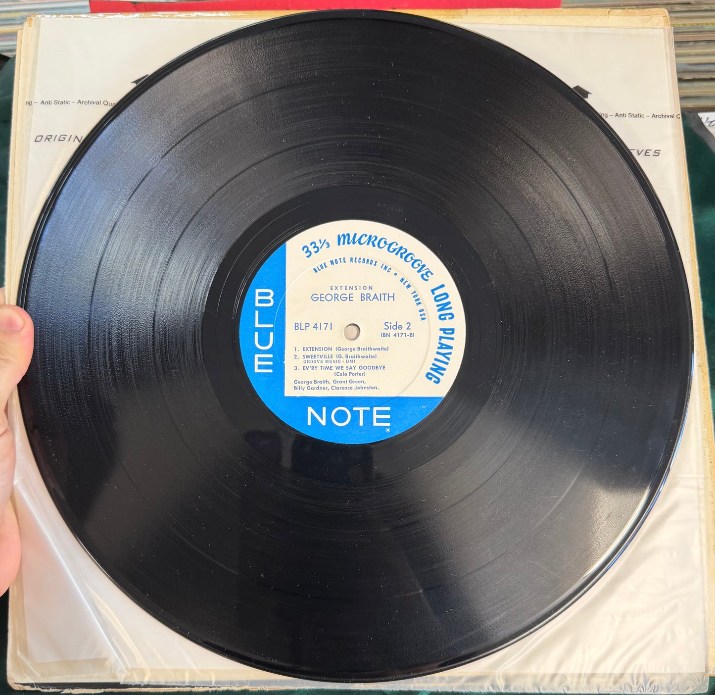 George Braith - Extension 1st Mono Press 1967 Blue Note NY Label