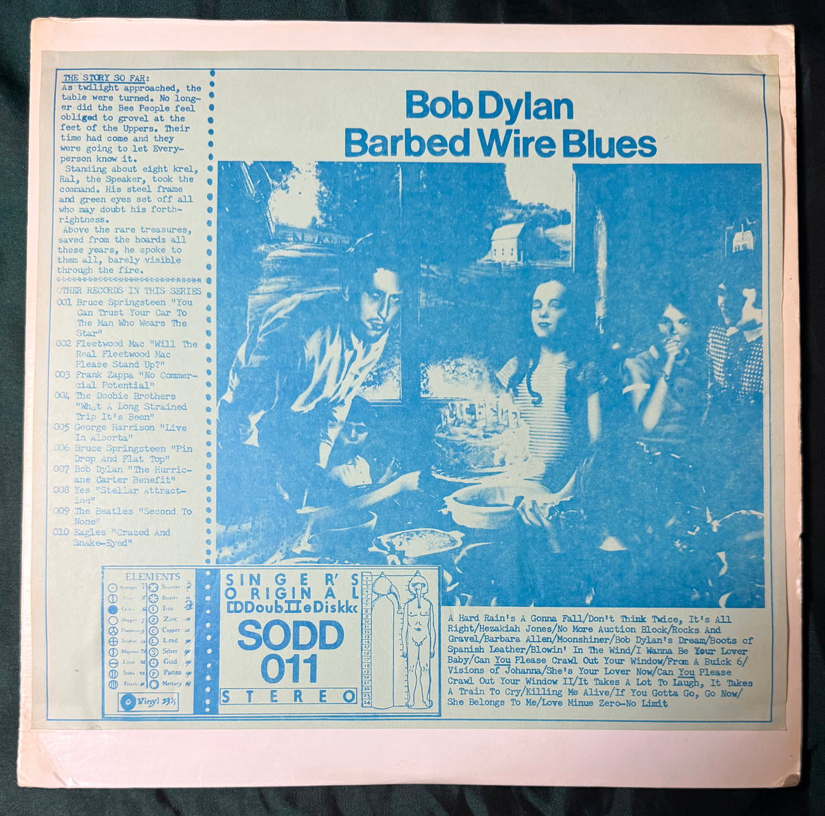 Bob Dylan - Barbed Wire Blues 1970's 2 LP Boot / Live Unofficial