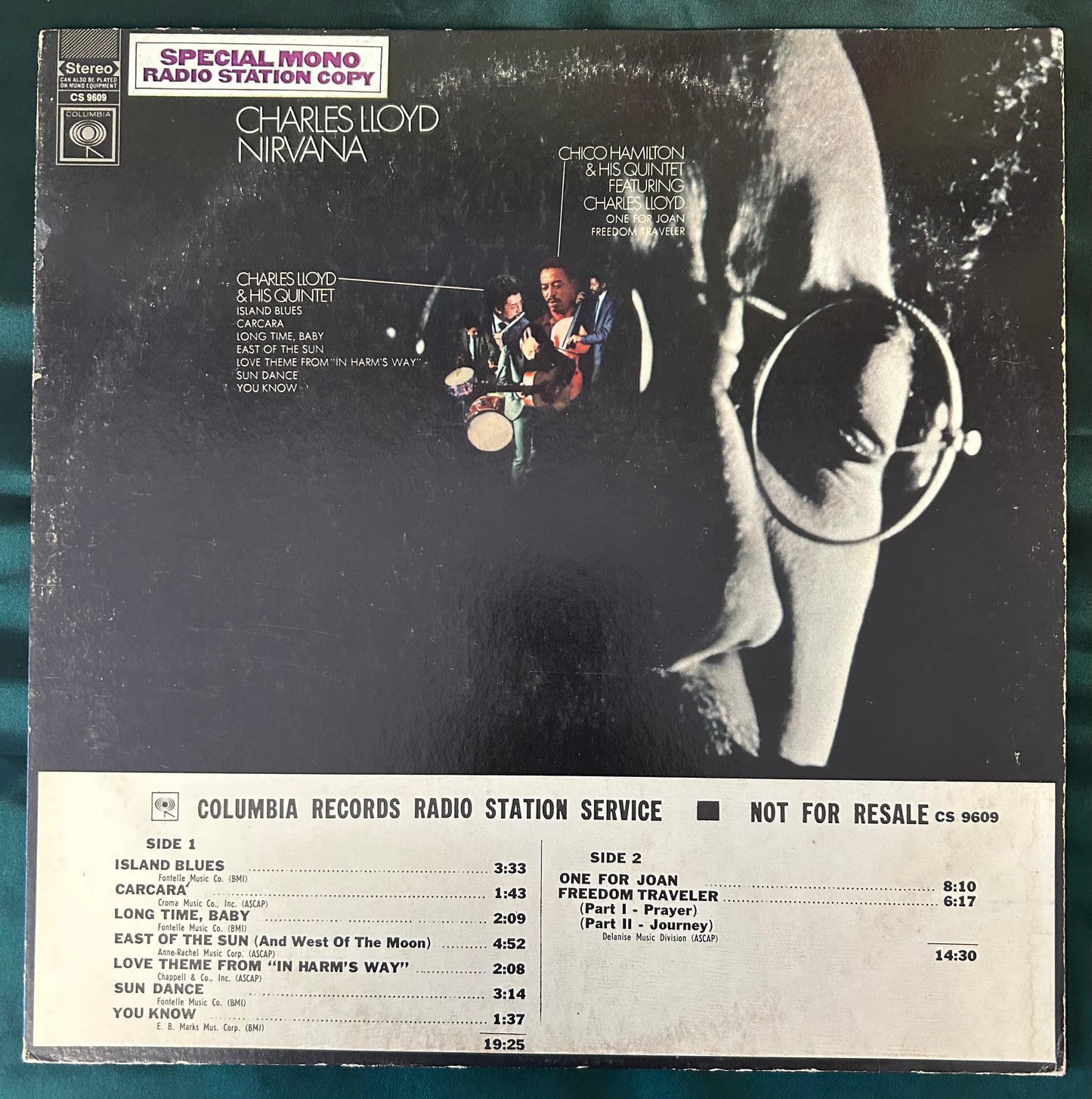 Charles Lloyd - Nirvana 1968 White Label Promo Mono Columbia