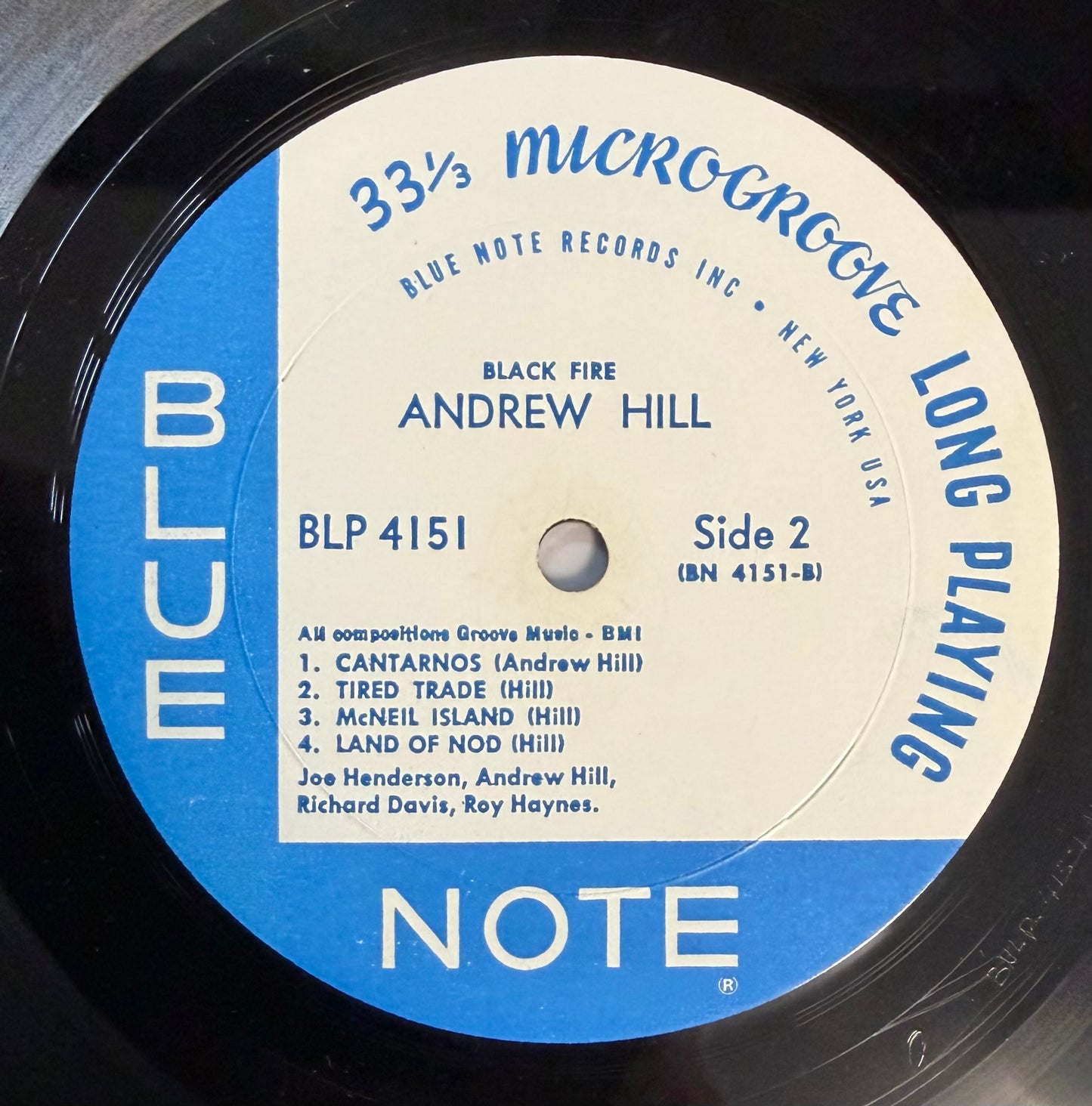 Andrew Hill - Black Fire 1st Mono Press 1964 Blue Note NY Label "p" RVG