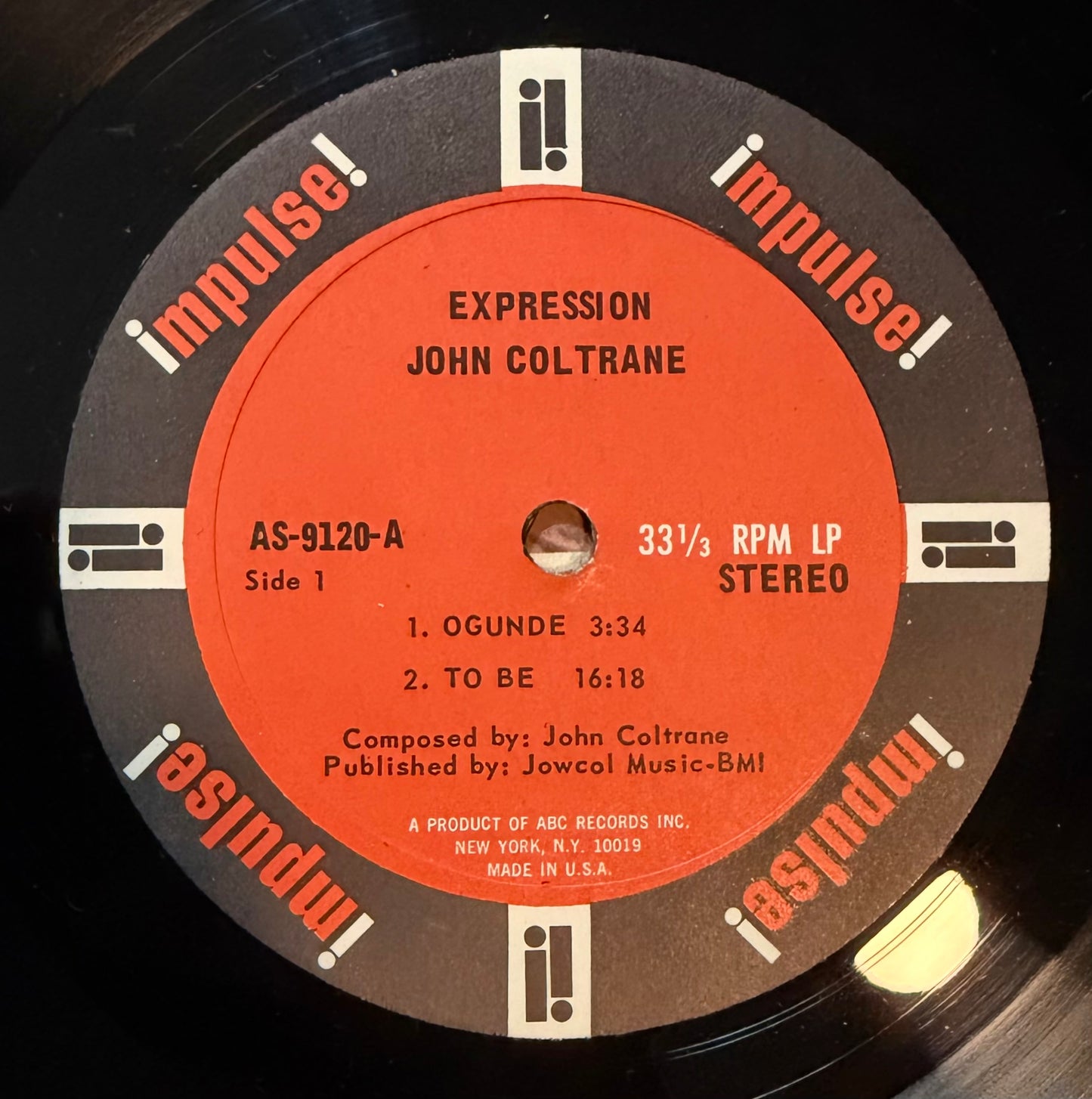 John Coltrane - Expression 1st Press 1967 Impulse