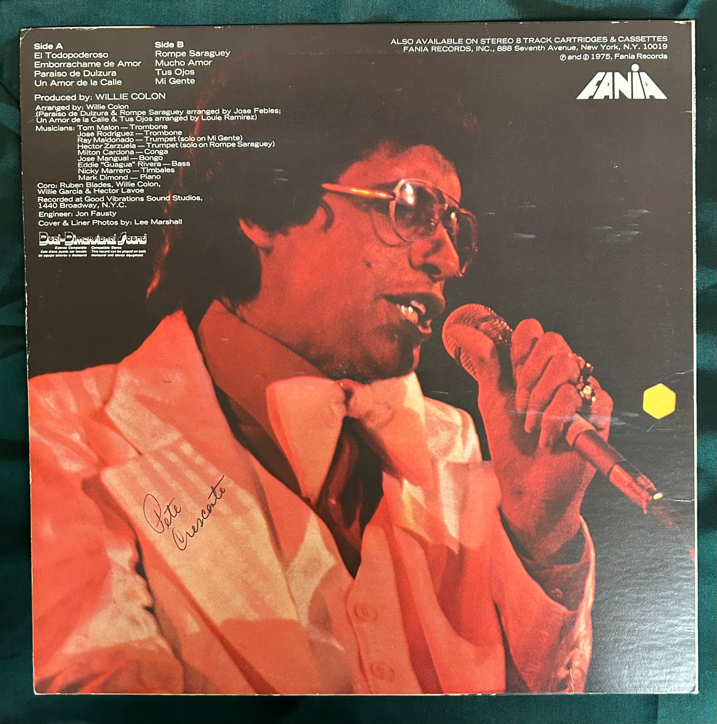Hector Lavoe - La Voz 1st Press 1975 Fania Cloud Label