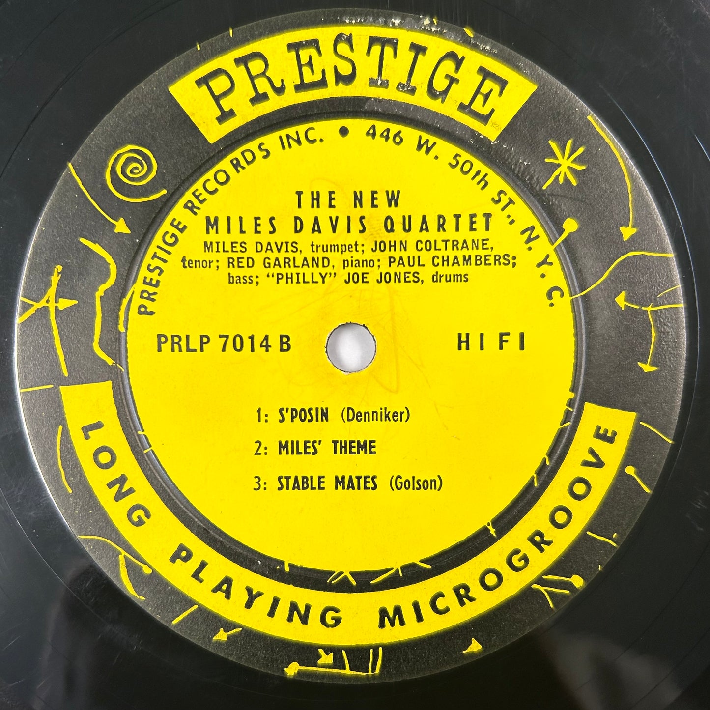 Miles Davis - Miles Prestige 7014 1st Mono Press 1956 50th St. Label