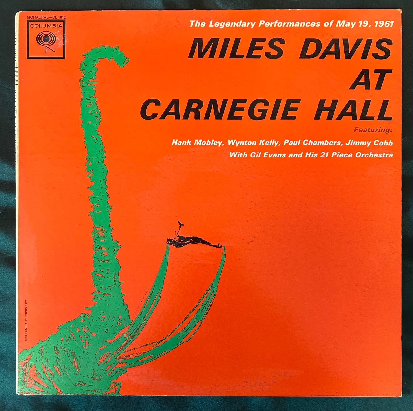 Miles Davis - At Carnegie Hall 1st Press 1962 Mono Promo Columbia 6-Eye