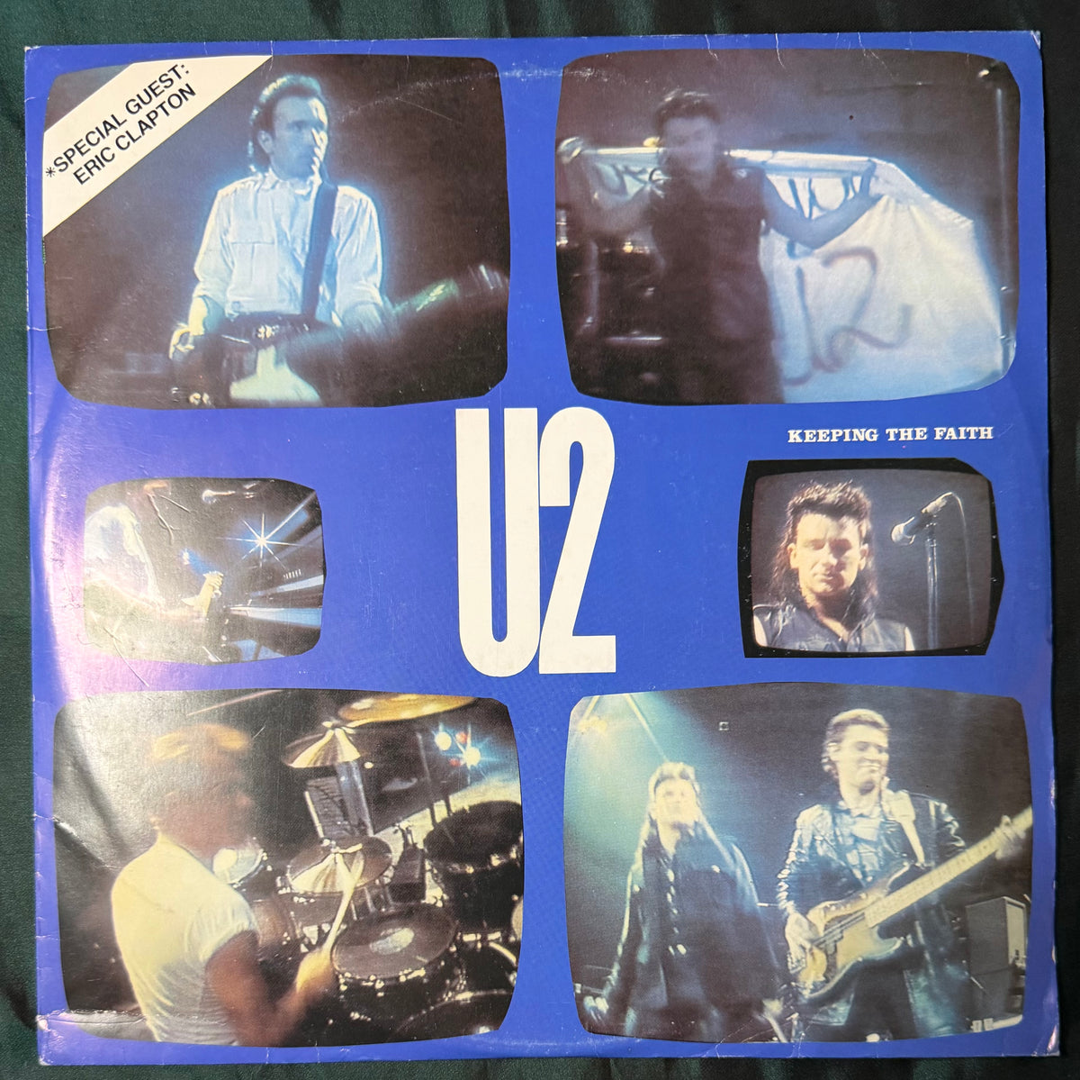 U2 - Keeping The Faith 2 LP 1986 Ltd 500 Blue Vinyl Unofficial Live LP