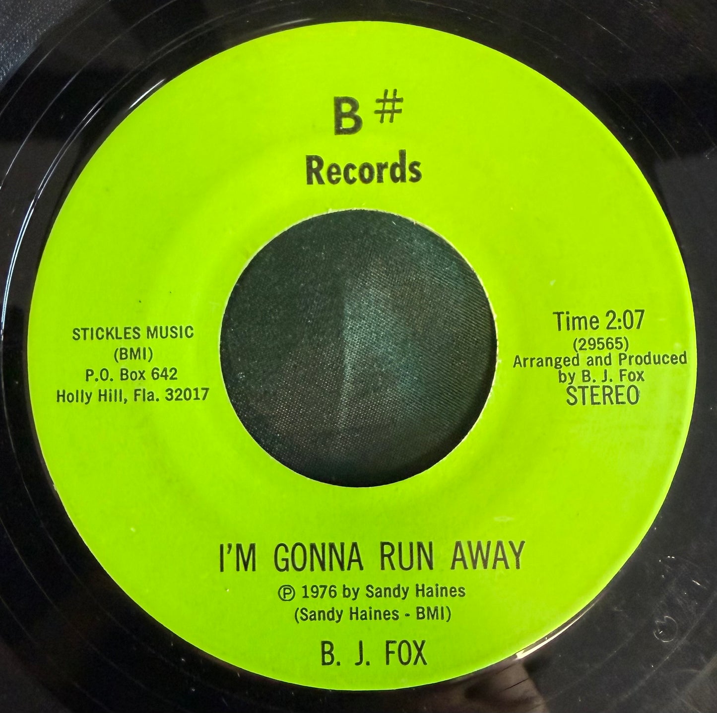 B.J. Fox - Please Buy This Record Cause I’m Broke 1976 FL Private Press 45