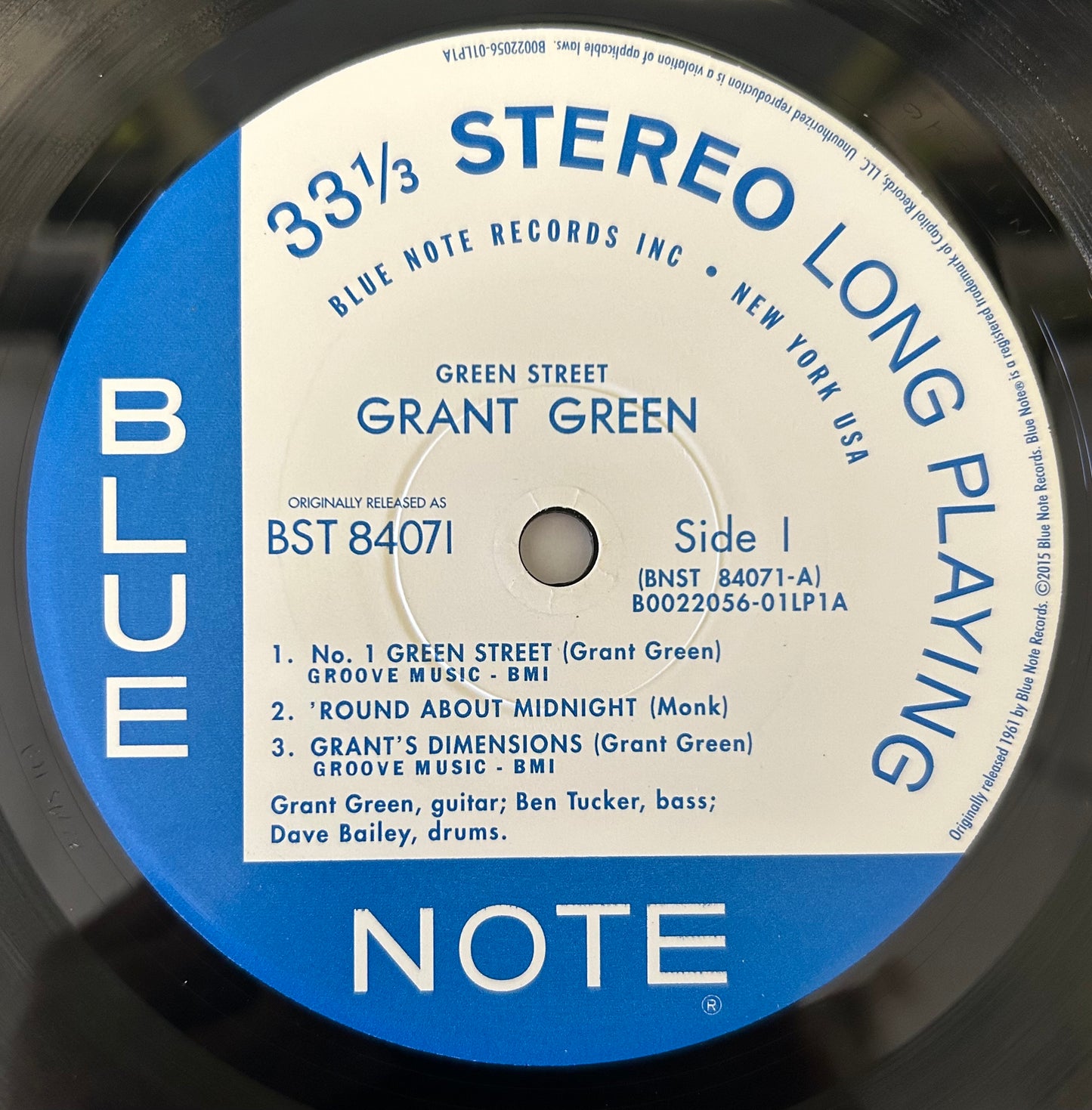 Grant Green - Green Street 2015 Music Matters Audiophile Press