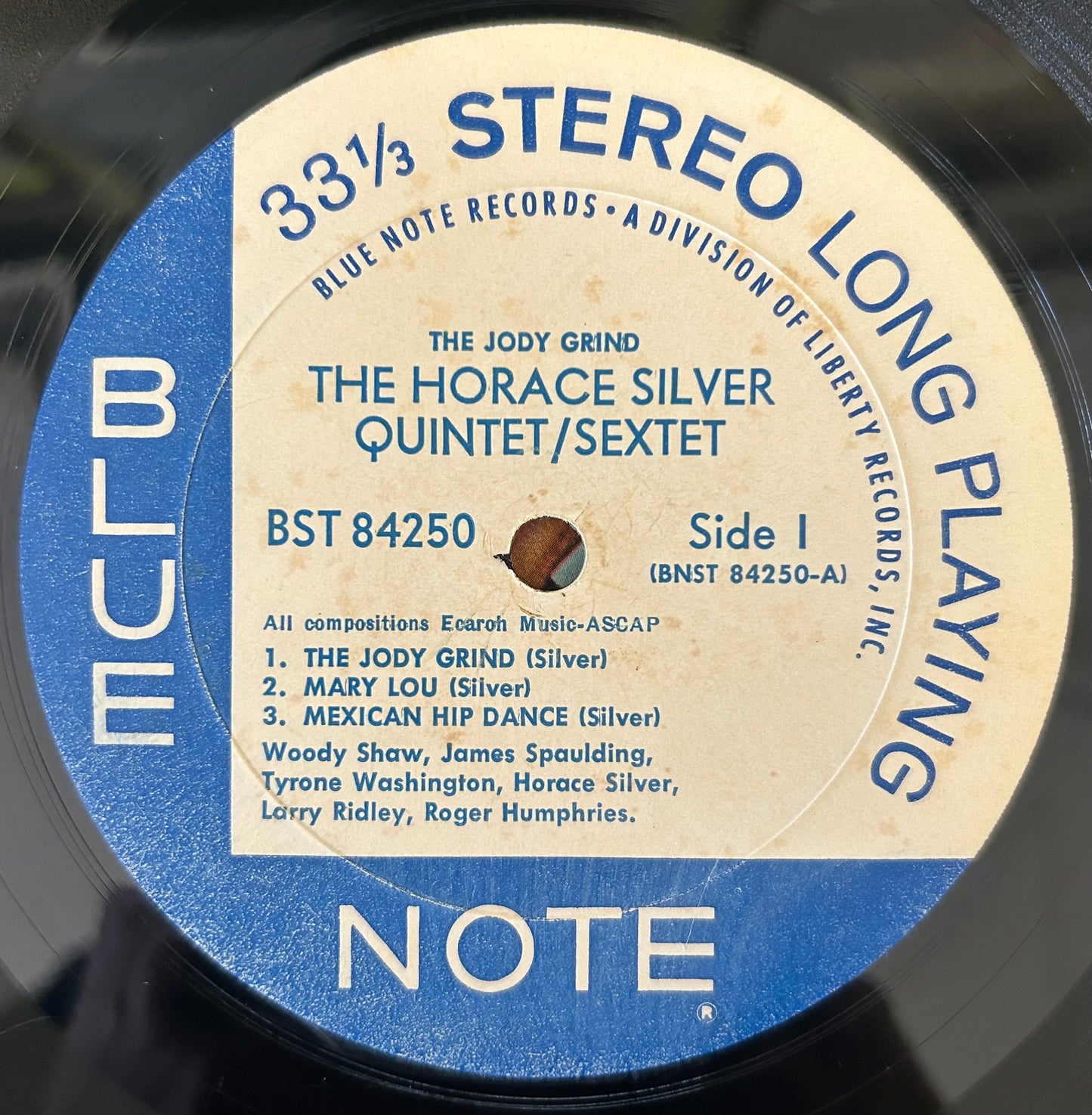 Horace Silver - The Jody Grind 2nd Press 1967 Blue Note Liberty Van Gelder