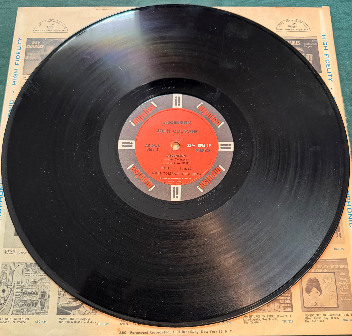 John Coltrane - Ascension 1st Press 1966 Stereo Van Gelder