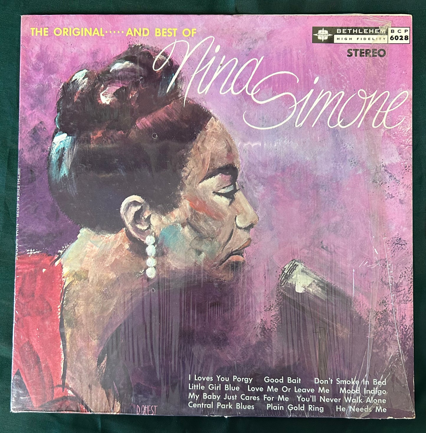 Nina Simone - Little Girl Blue 2nd Press Stereo 1966 Alt Cover Bethlehem