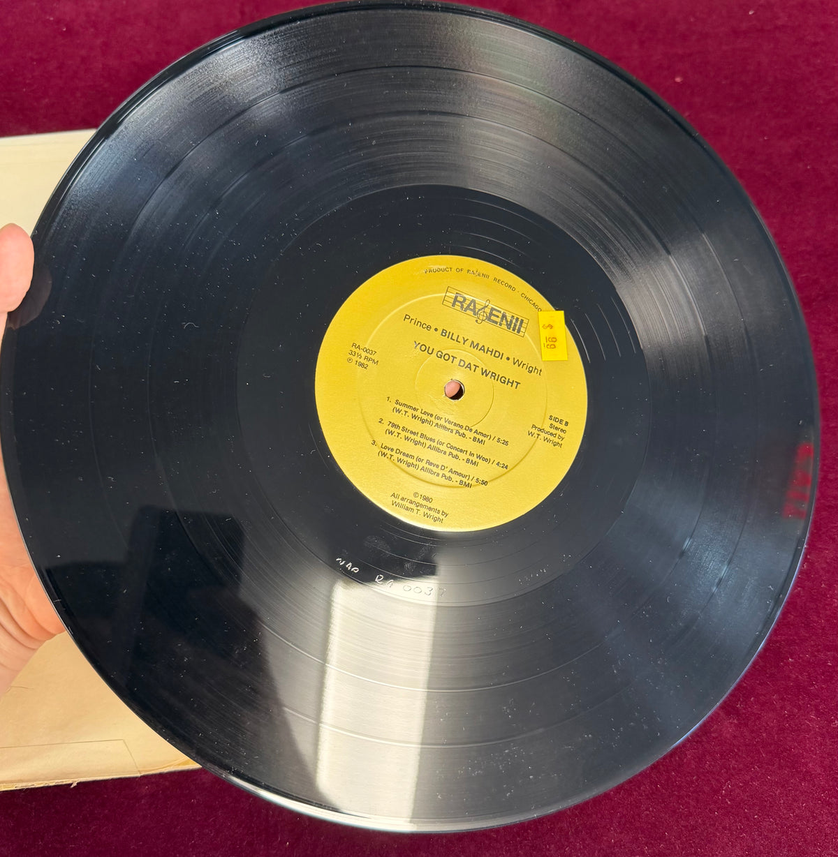 Prince Billy Mahdi Wright - You Got Dat Wright 1982 Private Press Soul Jazz / Rare Groove