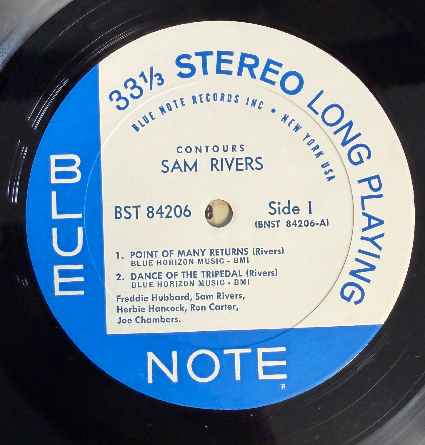 Sam Rivers - Contours 1st Stereo Press 1967 Blue Note NY RVG