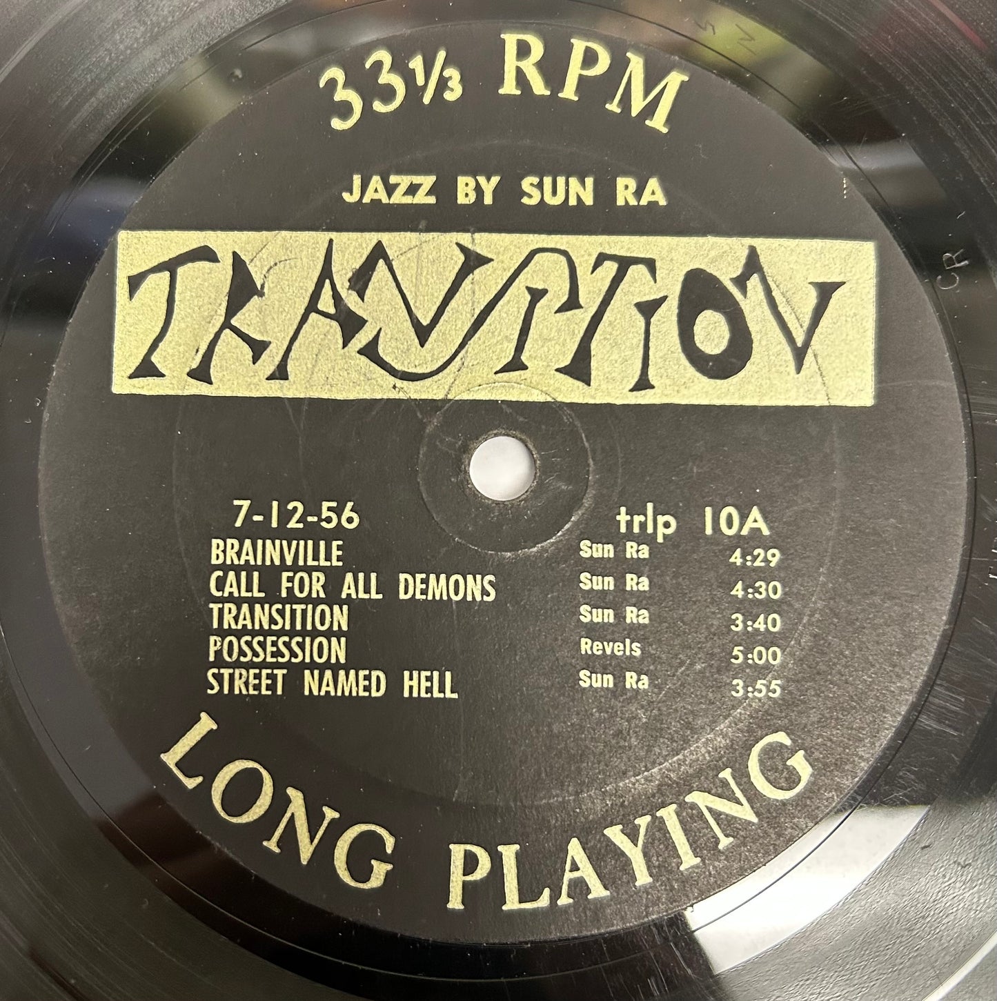 Sun Ra - Jazz By Sun Ra 1st Press Transition 1957 RARE