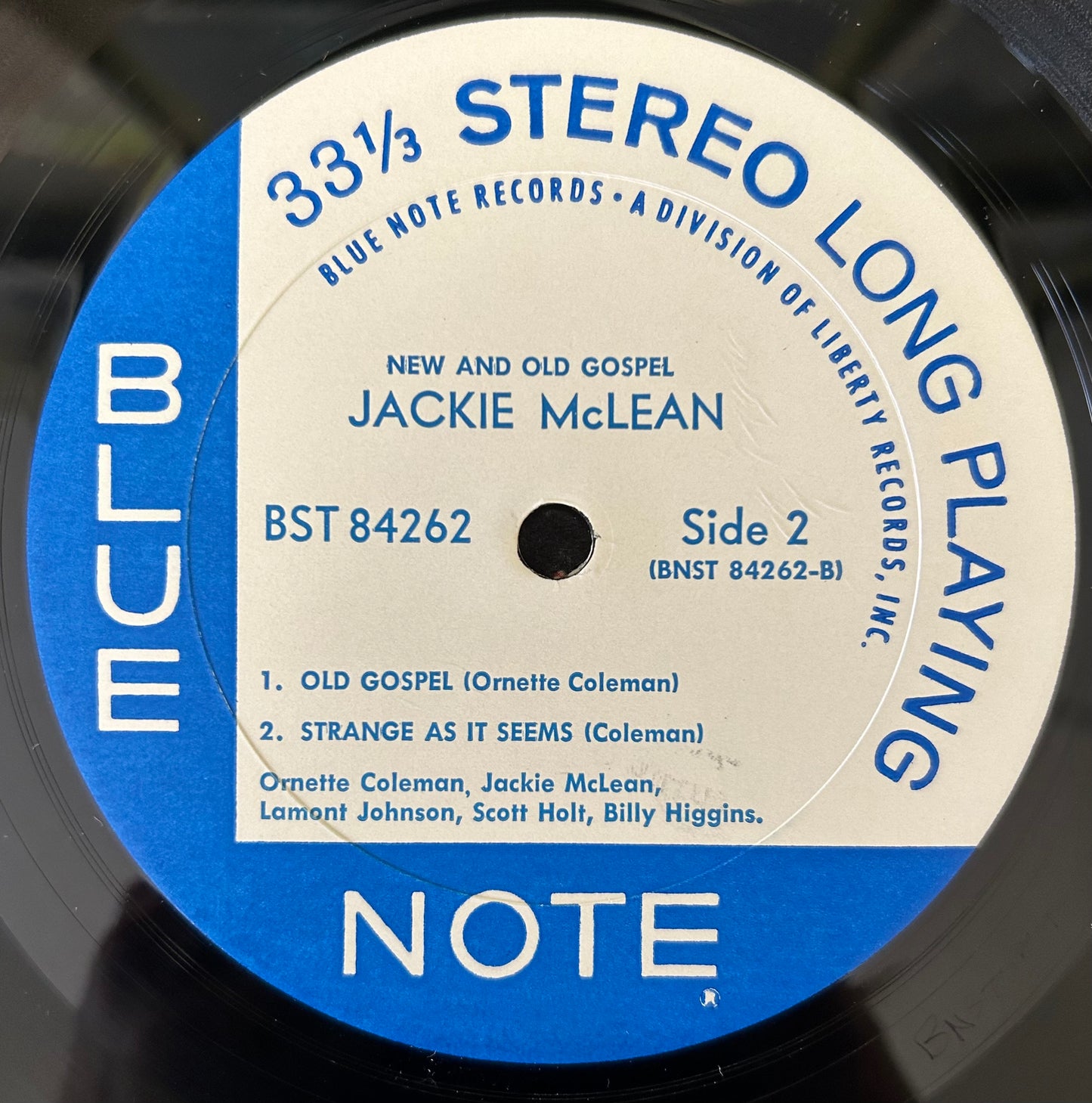 Jackie McLean - New And Old Gospel 1st Press 1967 Blue Note Liberty