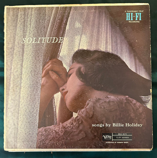 Billie Holiday - Solitude 2nd Press 1957 Verve Trumpet Label