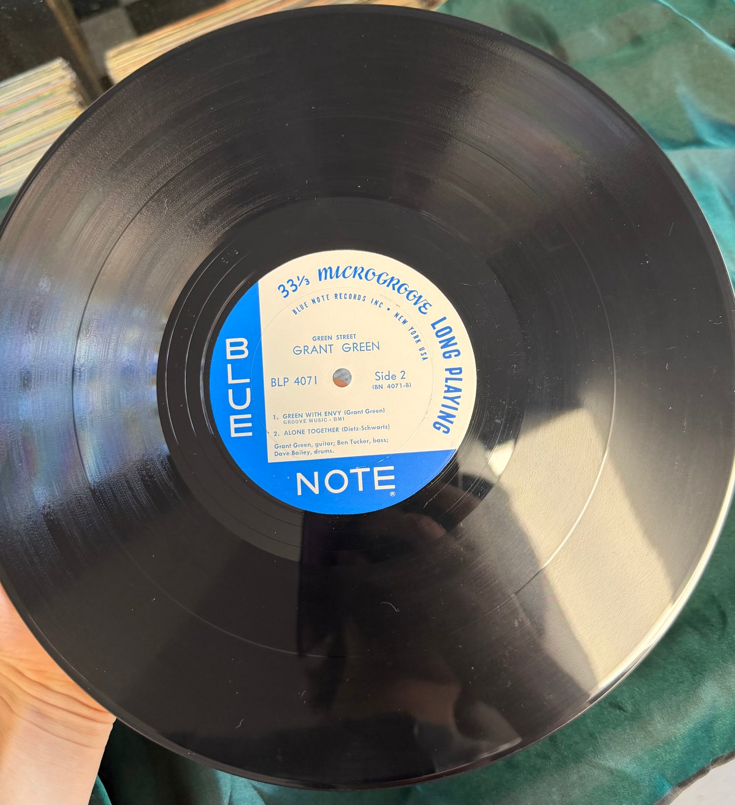 Grant Green - Green Street 1st Mono Press 1961 Non-DG Blue Note NY Label