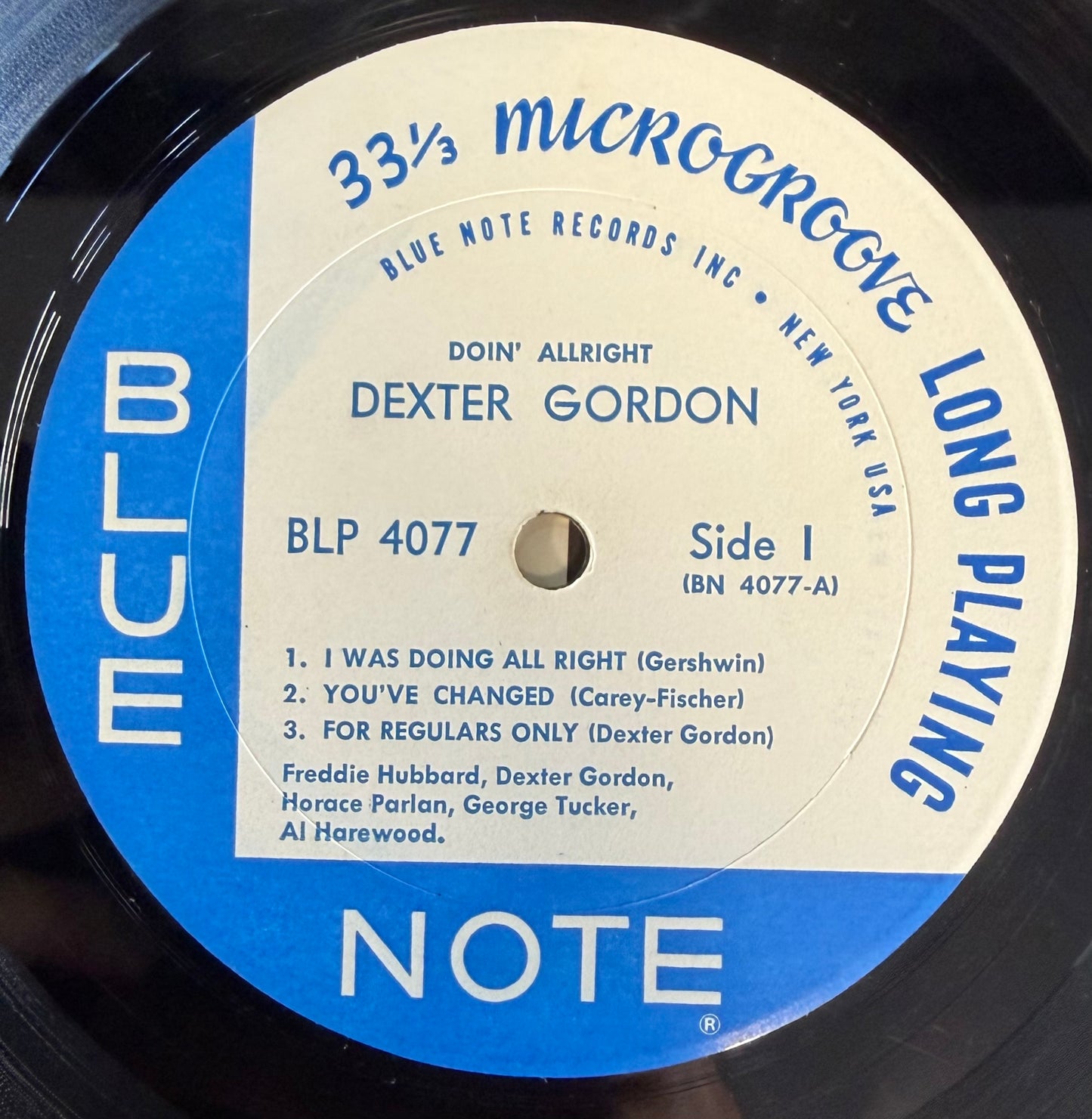 Dexter Gordon - Doin' Alright 2nd Mono Press Blue Note 1963 NY Label