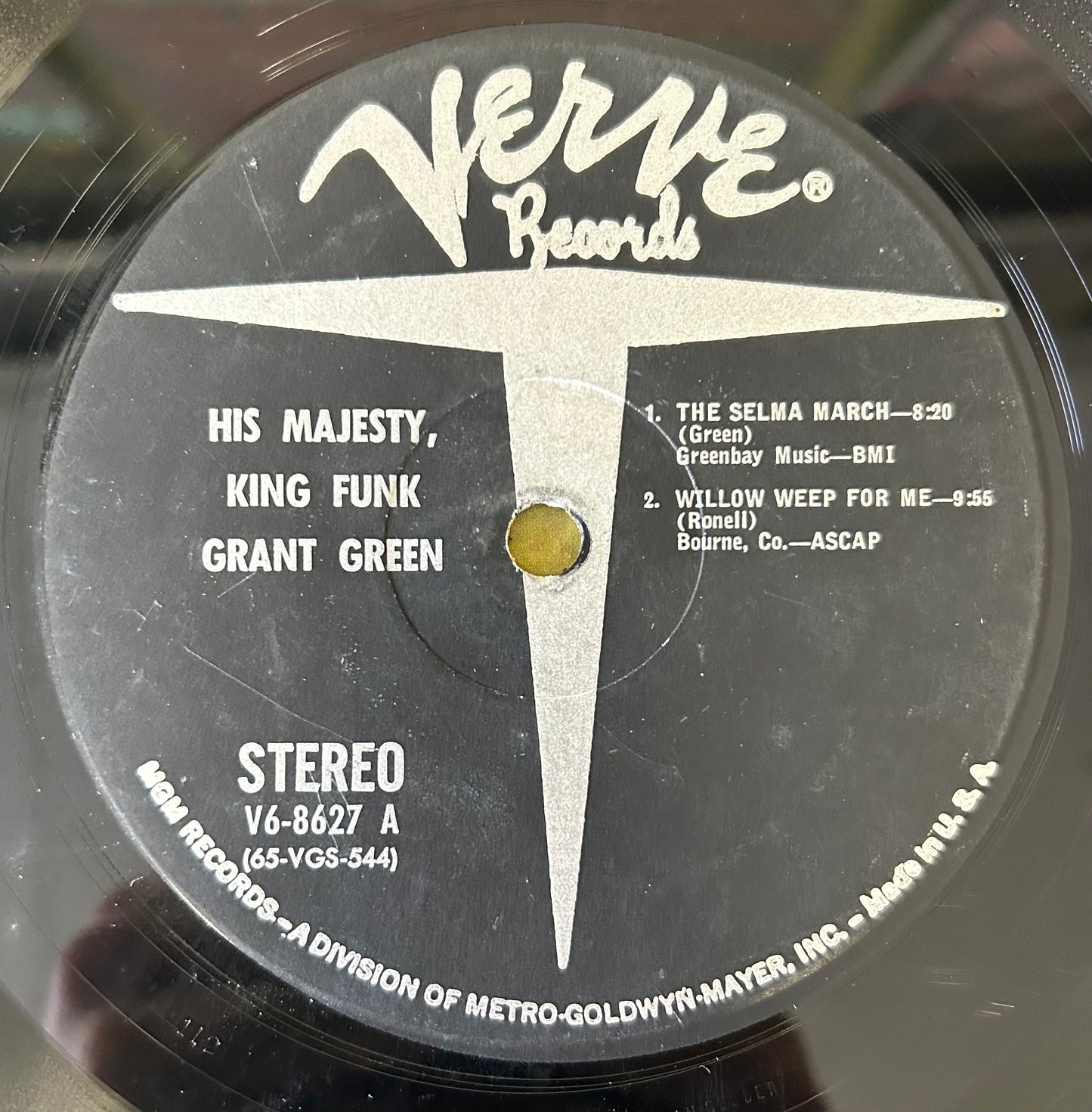 Grant Green - His Majesty King Funk 1st Stereo Press 1965 Verve
