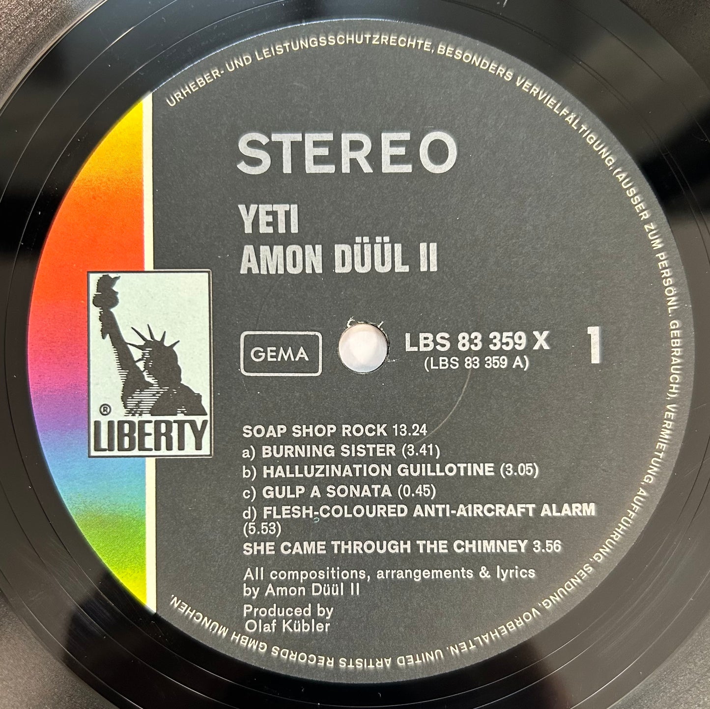 Amon Duul II - Yeti 1st Press Germany 1970 2lp Liberty Heavy Krautrock