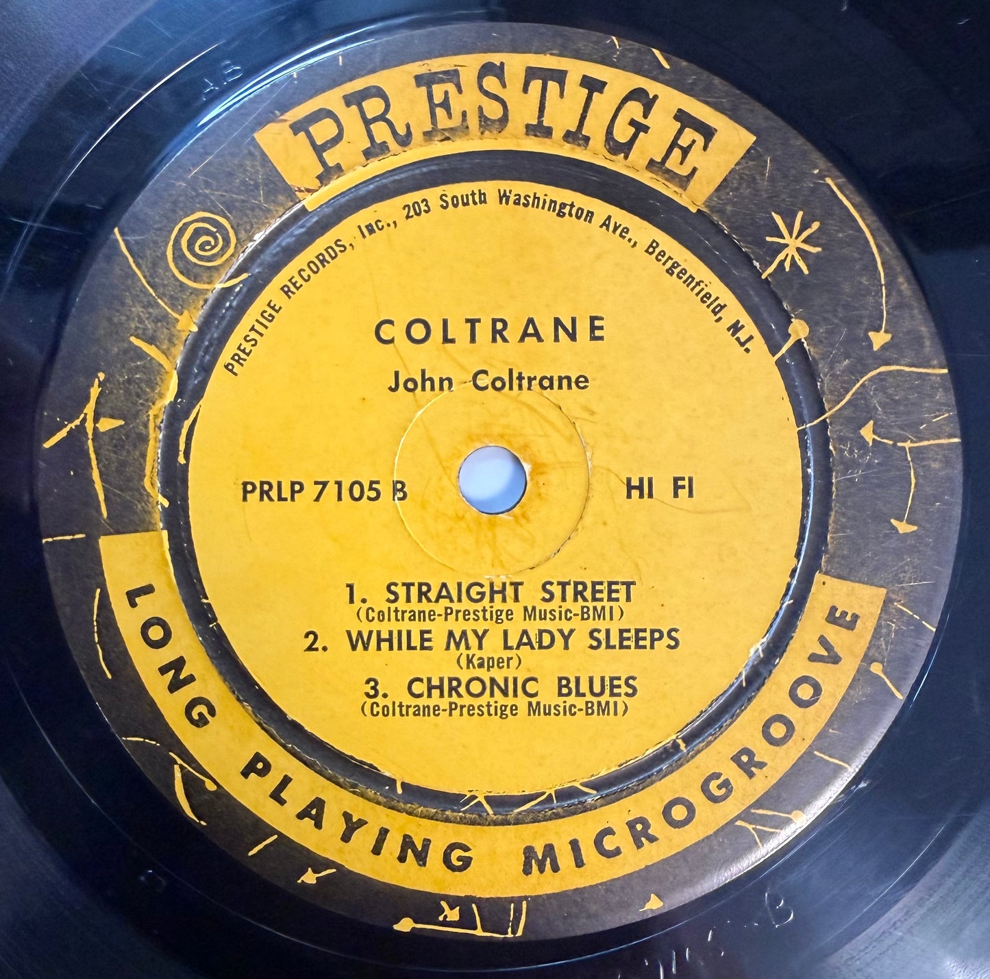 John Coltrane - Coltrane 2nd Press 1958 Prestige Alt Cover Bergenfield