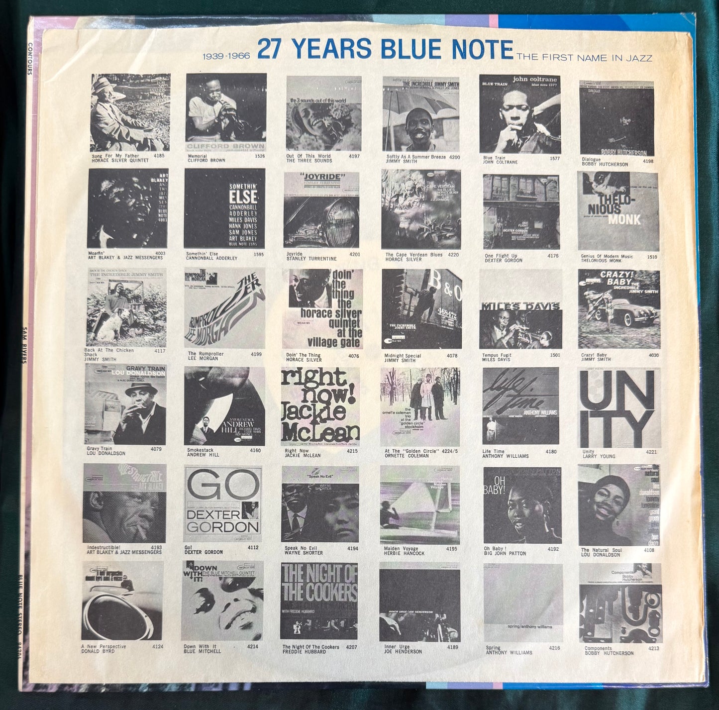 Sam Rivers - Contours 1st Stereo Press 1967 Blue Note NY RVG