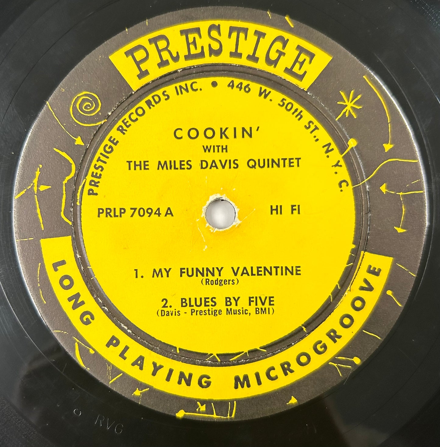 Miles Davis Quintet - Cookin' 1st Mono Press 1957 Prestige 50th St. NY Label