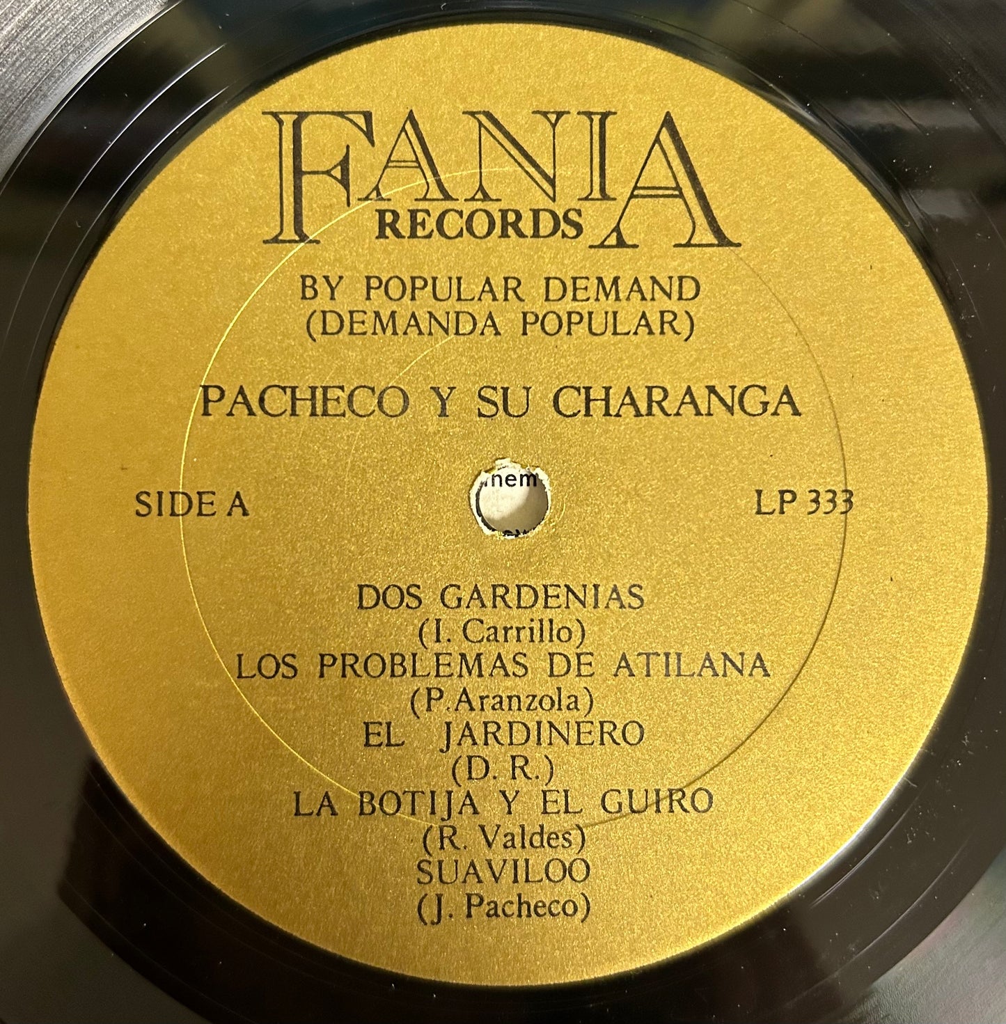 Johnny Pacheco y Su Charanga - By Popular Demand 1st Mono Press 1966 Fania