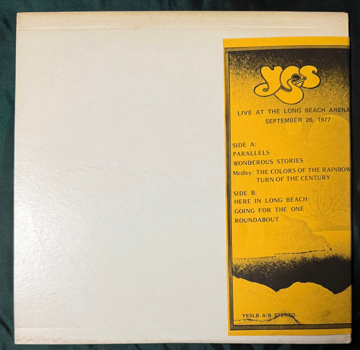 Yes - Yesshows World Tour 1977 Unofficial live 1977 Boot / Unofficial