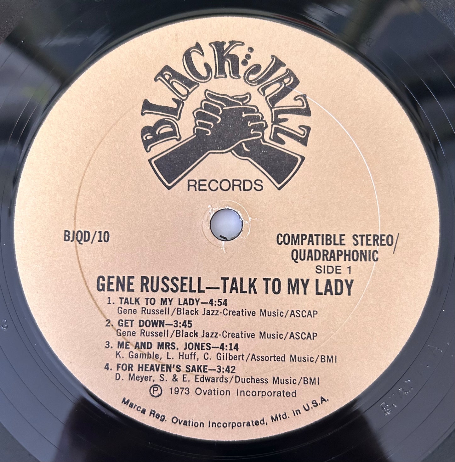 Gene Russell - Talk To My Lady 1st Press 1973 Black Jazz