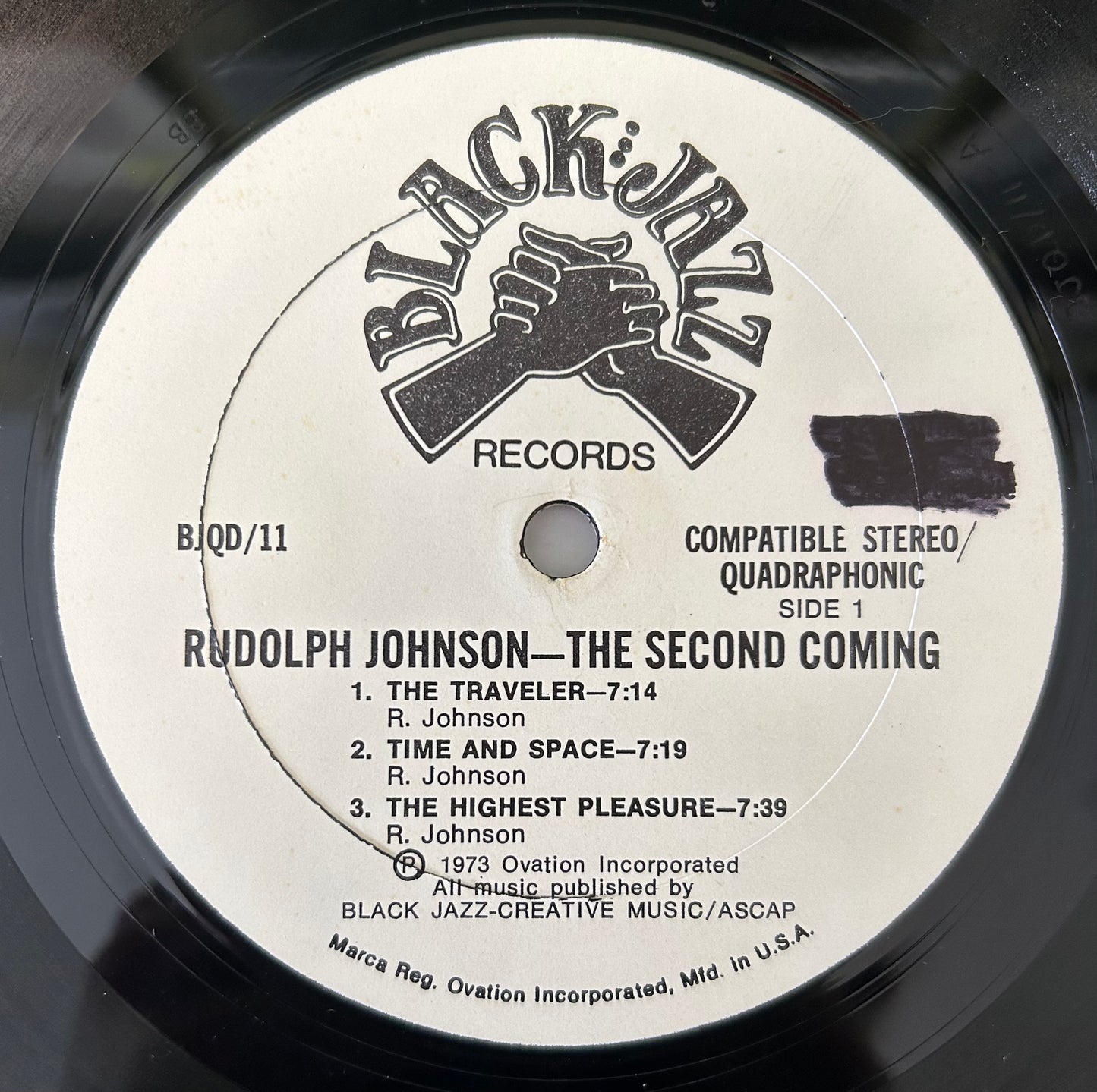 Rudolph Johnson - The Second Coming 1st Press Promo 1973 Black Jazz