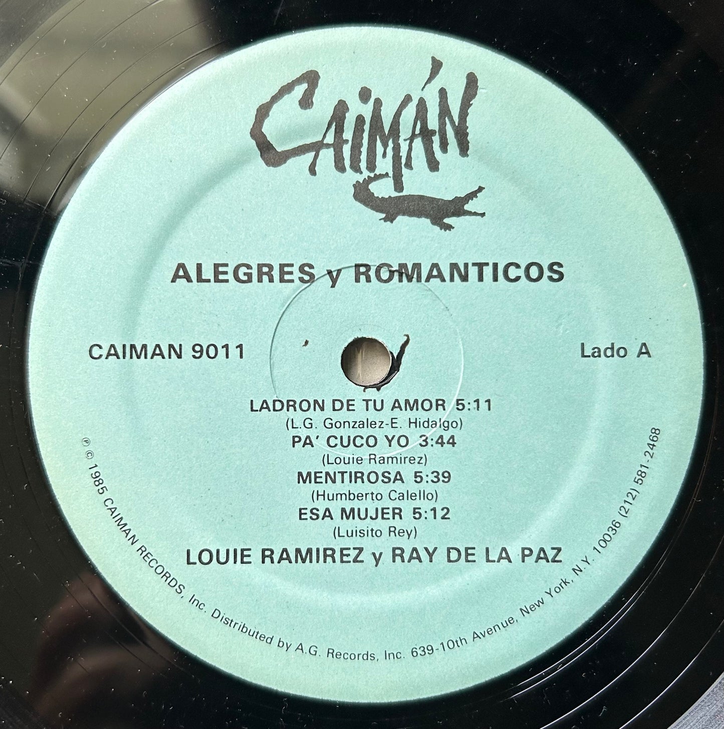 Louie Ramirez - Ray De La Paz - Alegres Y Romanticos 1st Press 1985 Caiman Salsa / Latin Jazz