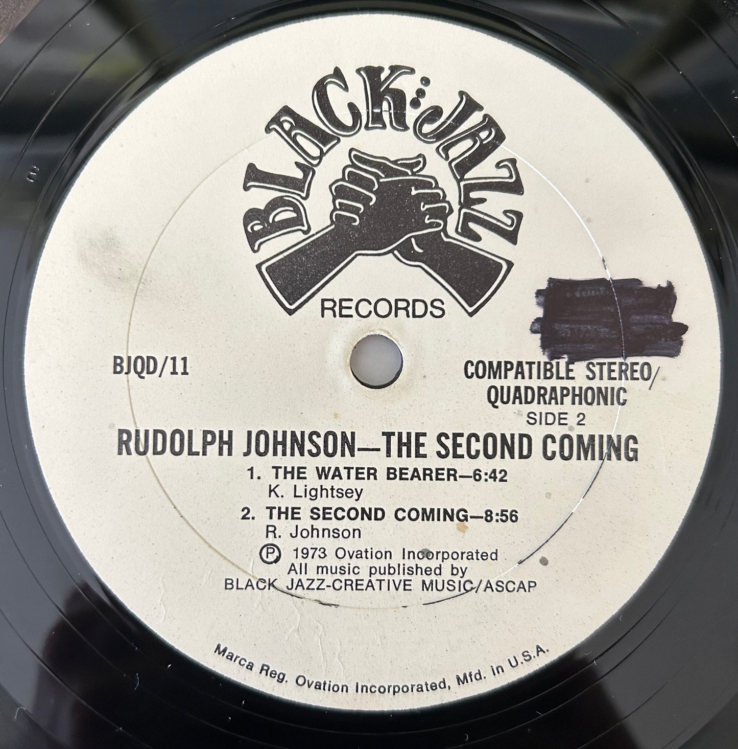 Rudolph Johnson - The Second Coming 1st Press Promo 1973 Black Jazz