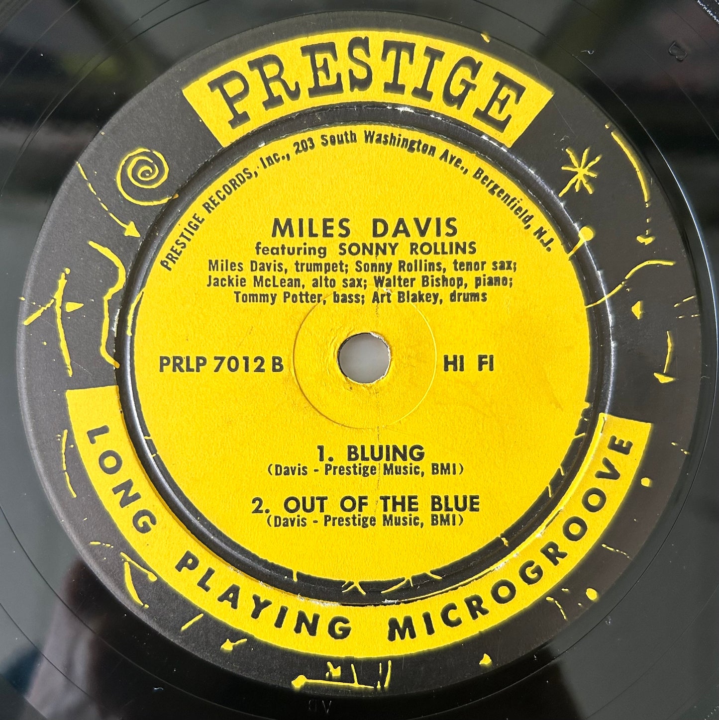 Miles Davis Featuring Sonny Rollins - Dig 2nd Press 1958 Bergenfield Label Prestige