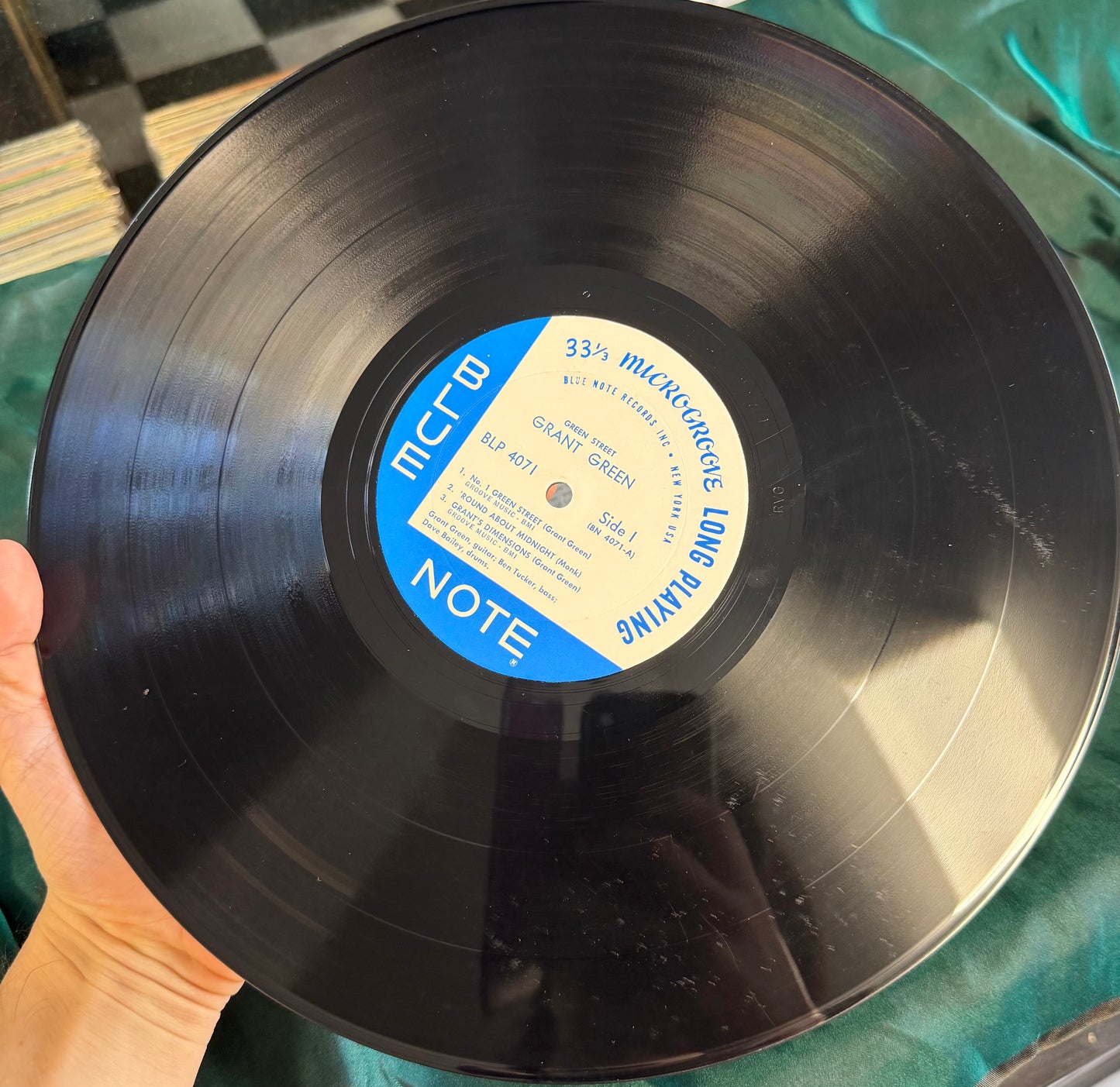 Grant Green - Green Street 1st Mono Press 1961 Non-DG Blue Note NY Label