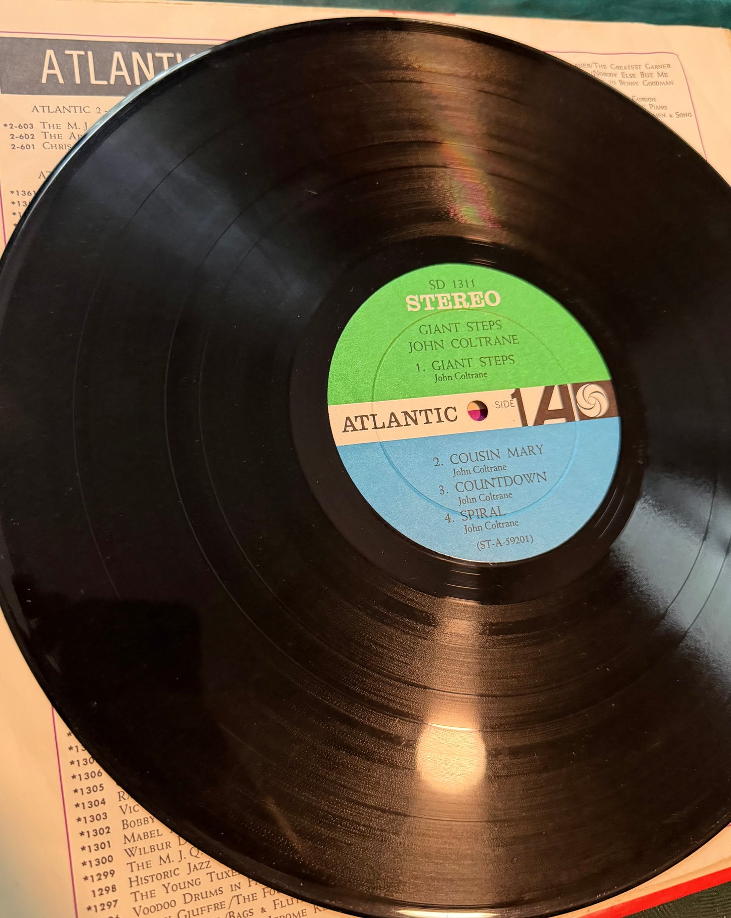 John Coltrane - Giant Steps 1961 Stereo Press Atlantic Blue/Green