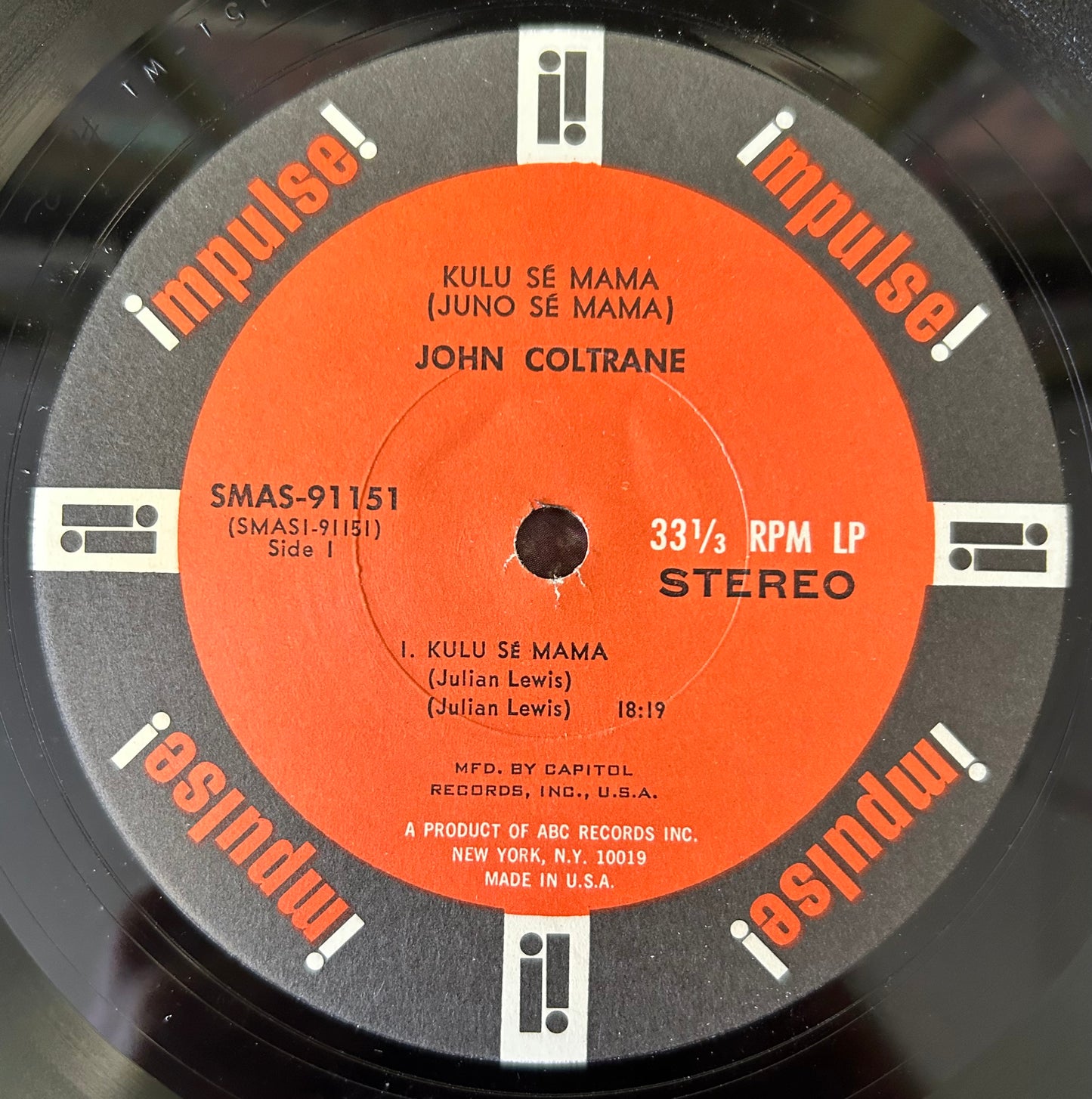 John Coltrane - Kulu Se Mama 1st Press Club Press 1966