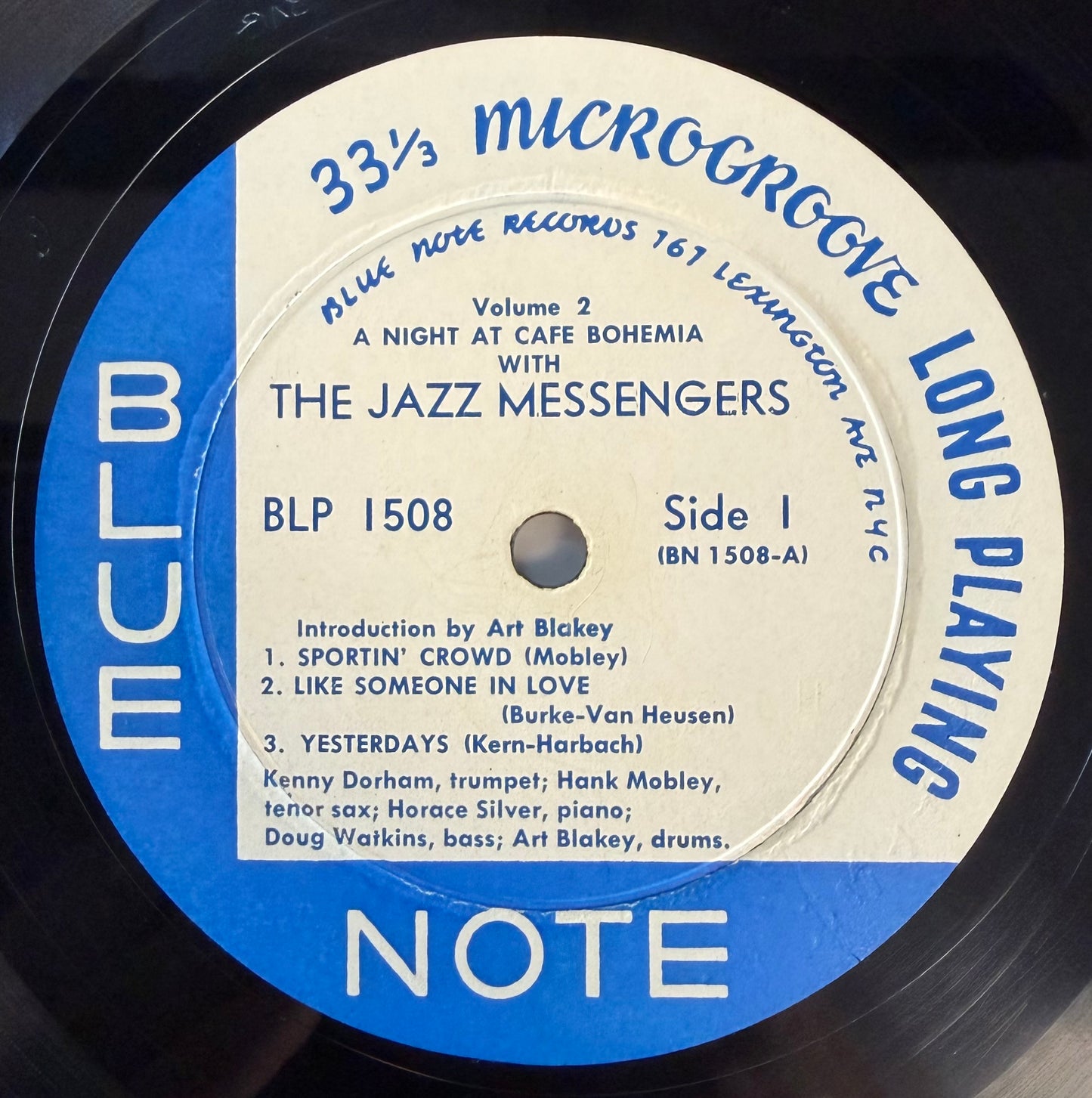 Art Blakey And The Jazz Messengers - At The Cafe Bohemia Volume Two 1st Press 1956 Blue Note Lexington Ave