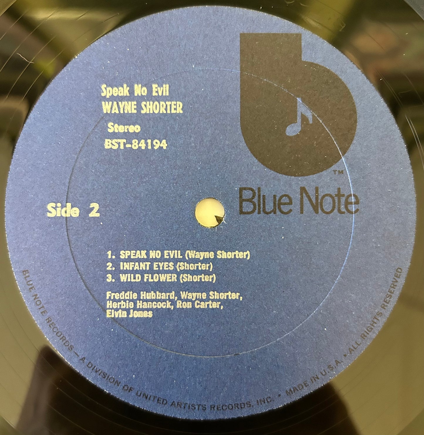 Wayne Shorter - Speak No Evil 1973 Black "b" Blue Note