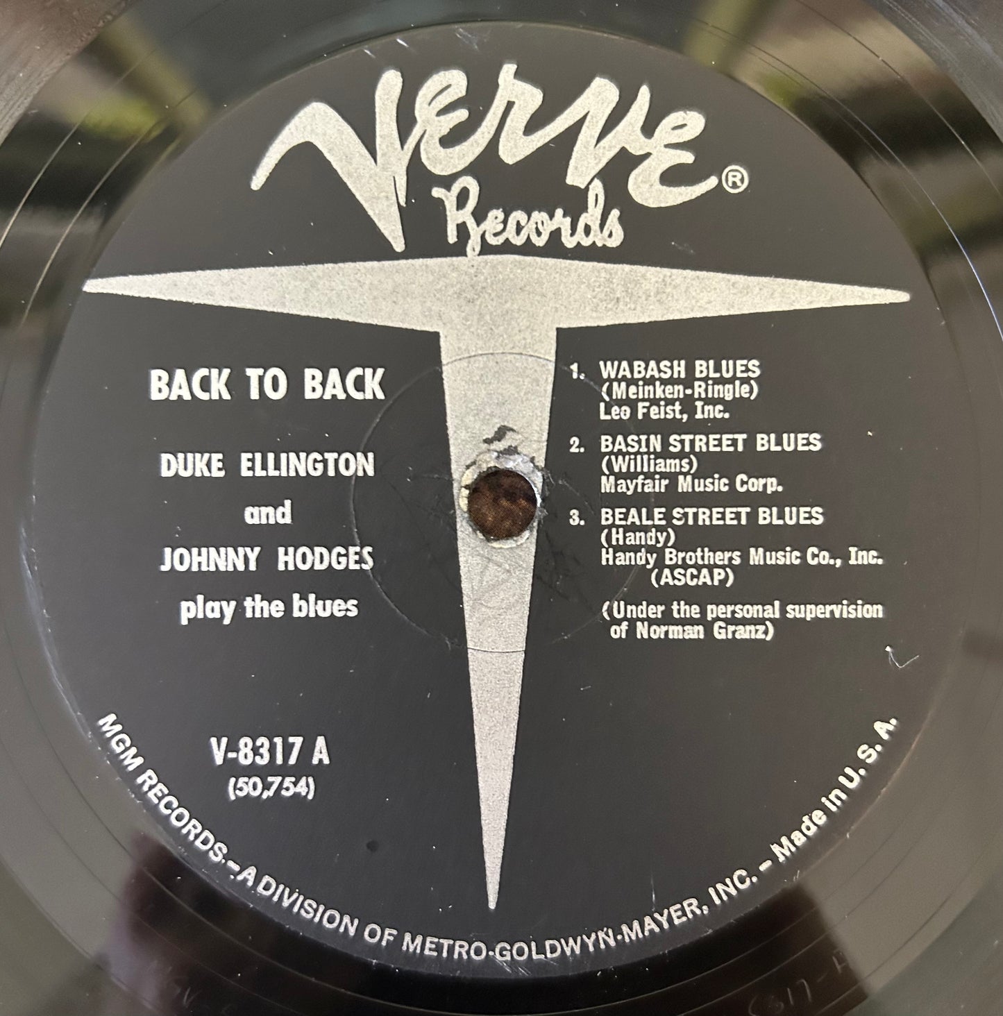 Duke Ellington and Johnny Hodges - Back To Back 1961 Mono Press Verve