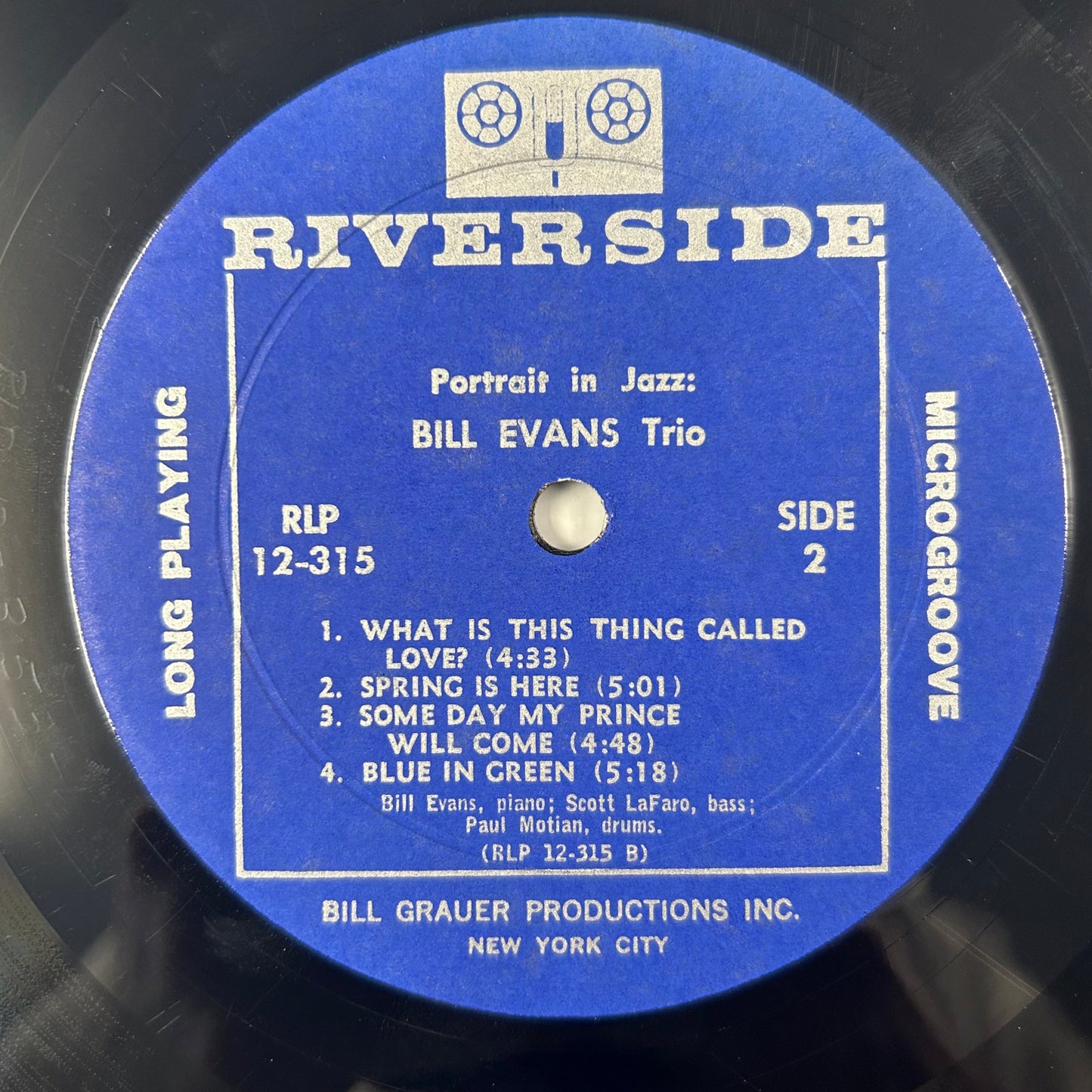 Bill Evans Trio - Portrait In Jazz 1962 Mono Pres Riverside DG