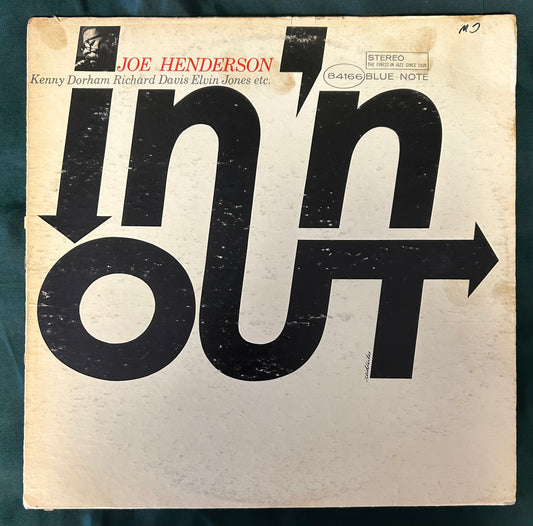 Joe Henderson - In 'n Out 1973 Blue Note Black "b" Press