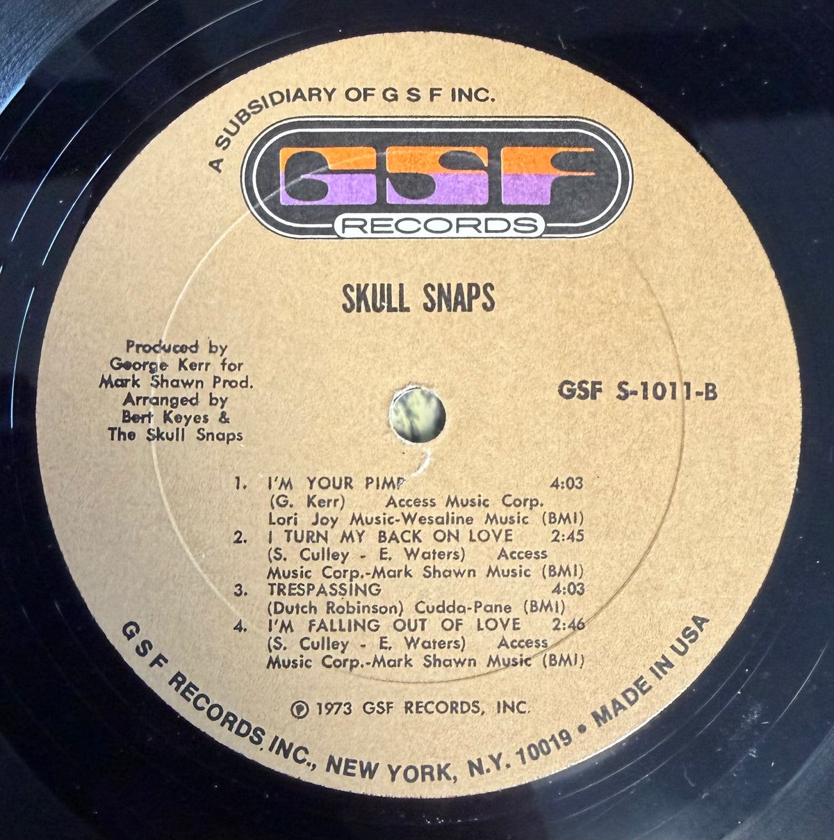 Skull Snaps - Skull Snaps 1st Press 1973 Rare Funk/Soul GSF Records - Sampled
