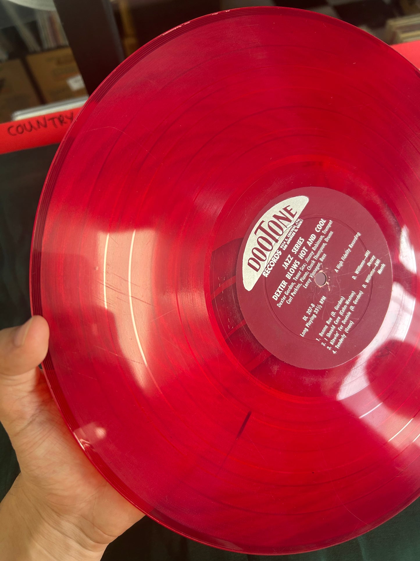 Dexter Gordon - Dexter Blows Hot And Cool 1st Press 1955 Red Vinyl Dootone