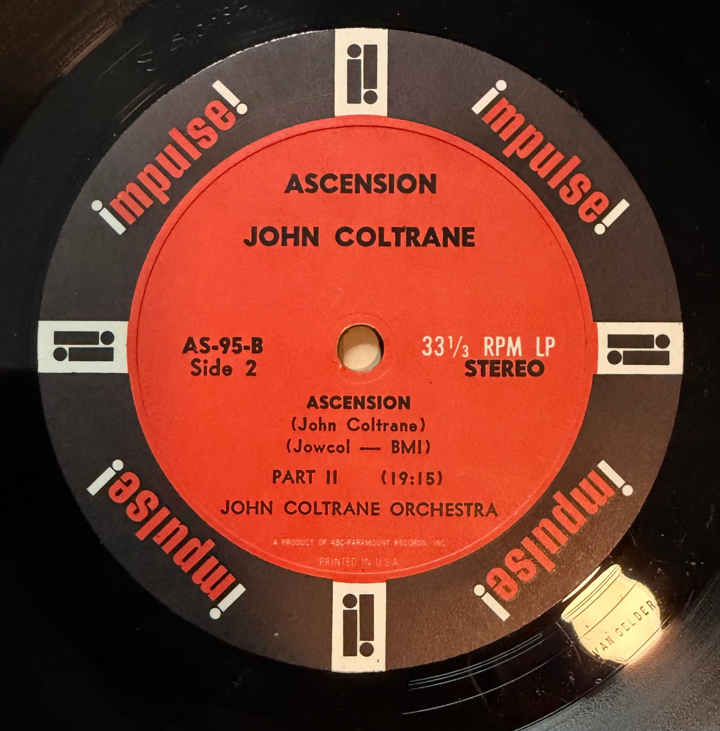 John Coltrane - Ascension 1st Press 1966 Stereo Van Gelder