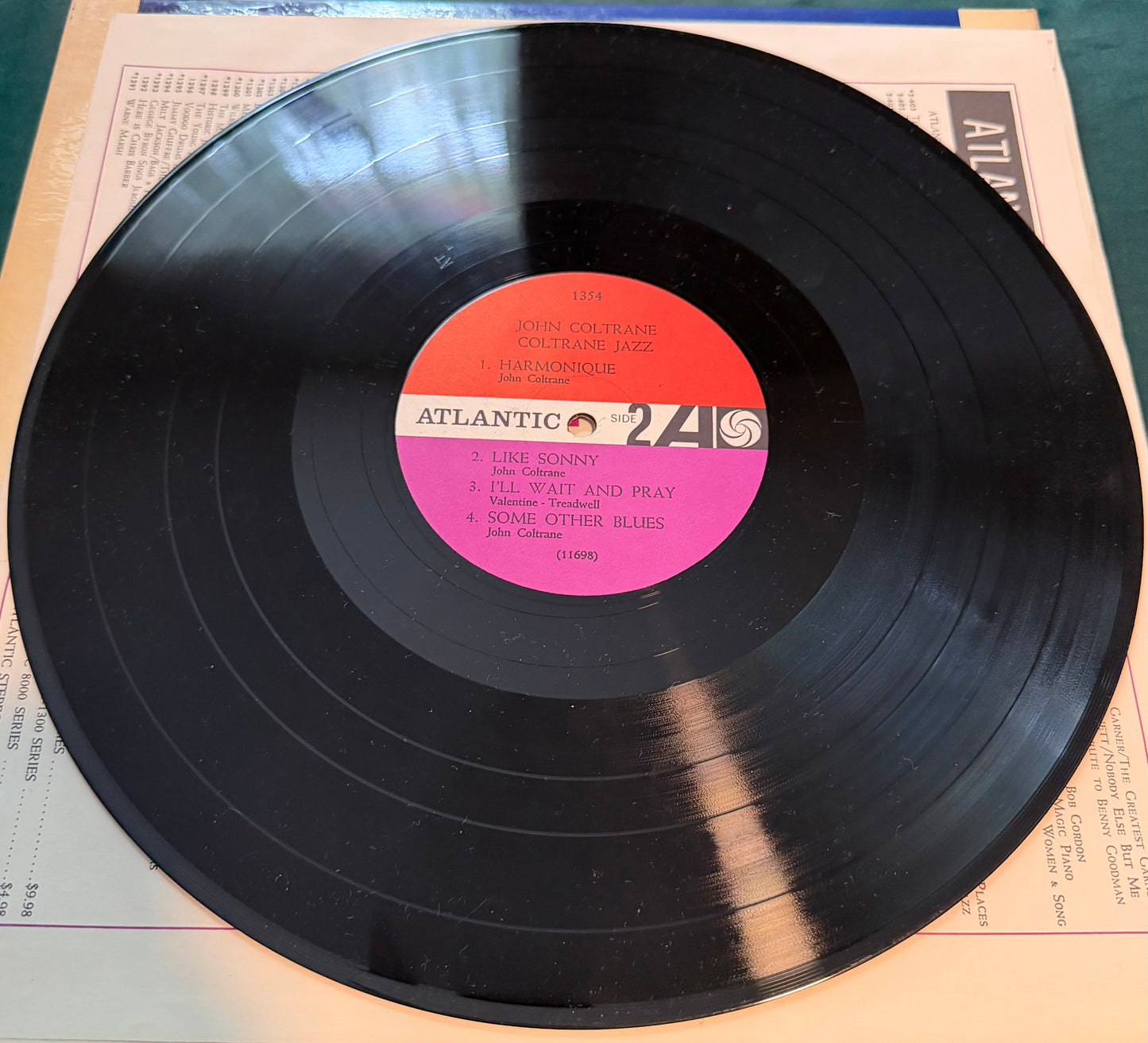 John Coltrane - Coltrane Jazz 1st Press 1961 Atlantic Mono Plum Label