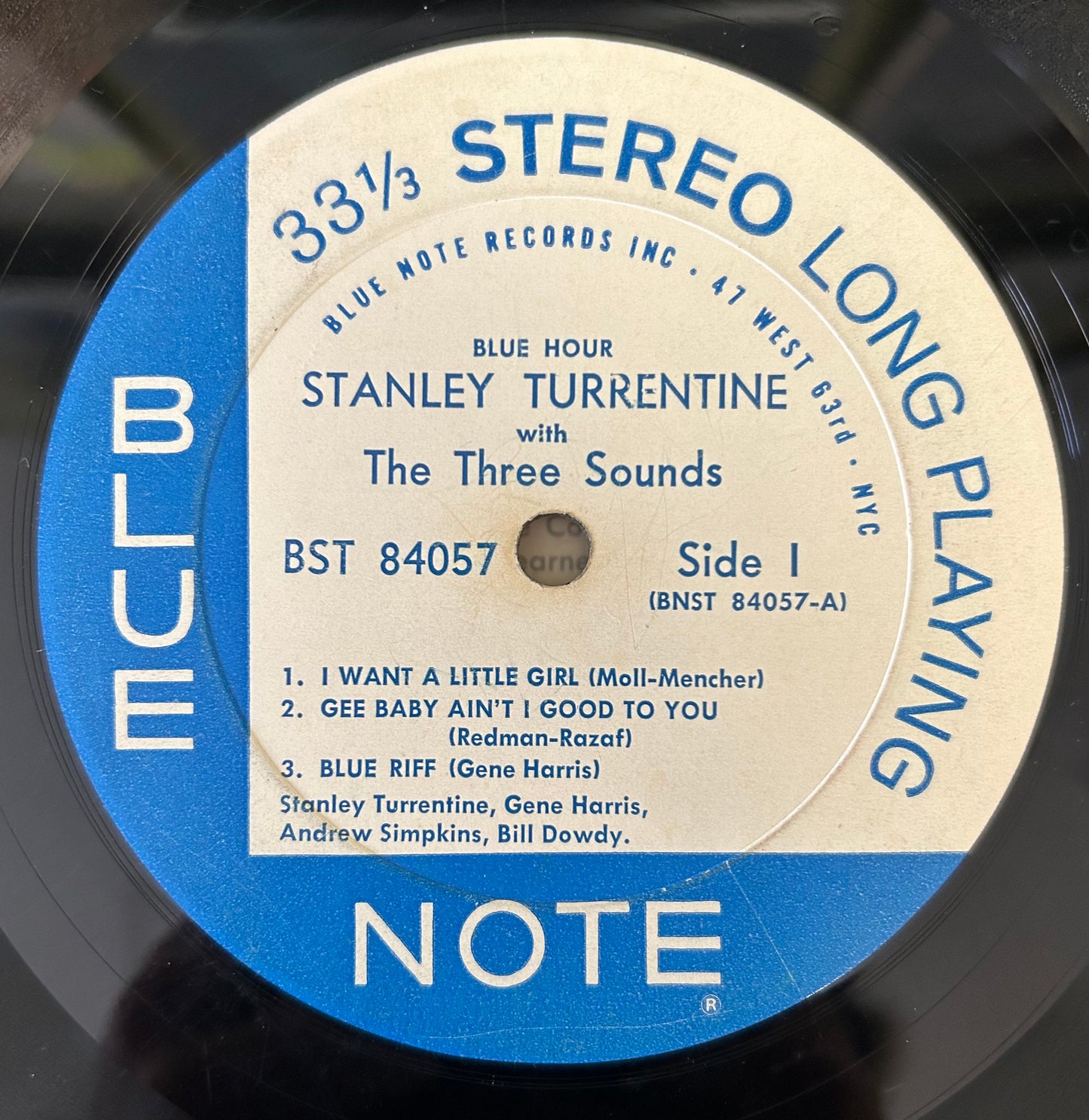 Stanley Turrentine w/ The Three Sounds - Blue Hour 1st Press 1961 Stereo Blue Note