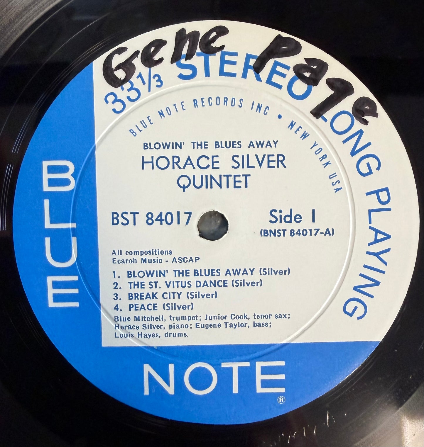 Horace Silver - Blowin' The Blues Away 1964 Stereo NY Label Blue Note RVG